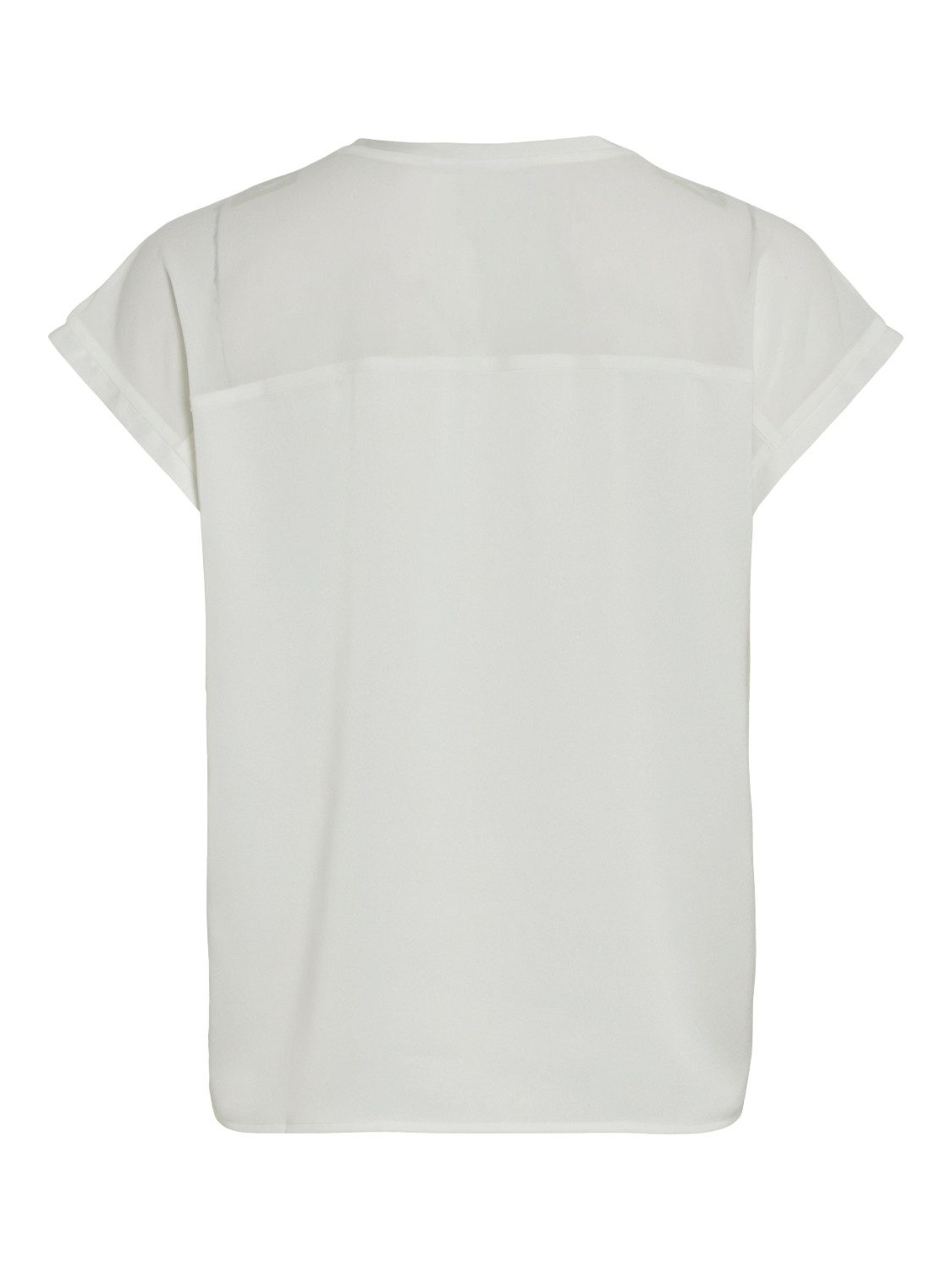Vila Shirt met korte mouwen VIELLETTE O-NECK S/S MESH TOP - NOOS