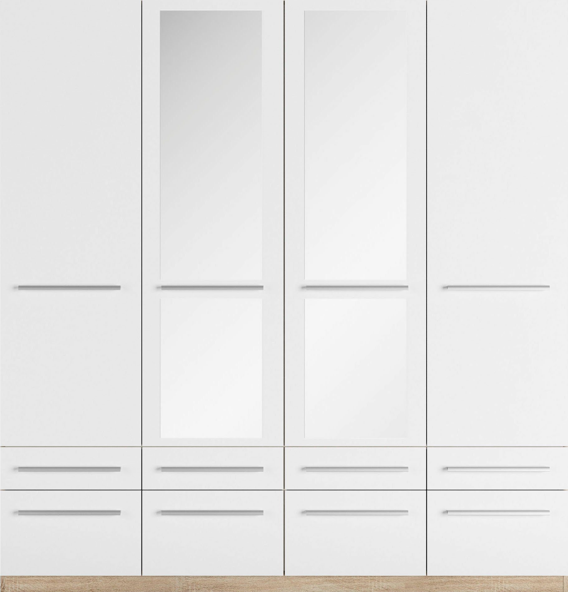 priess Kledingkast Kast garderobe waskast Barcelona in 5 breedtes veel opbergruimte, ruime lades, met spiegel, made in germany
