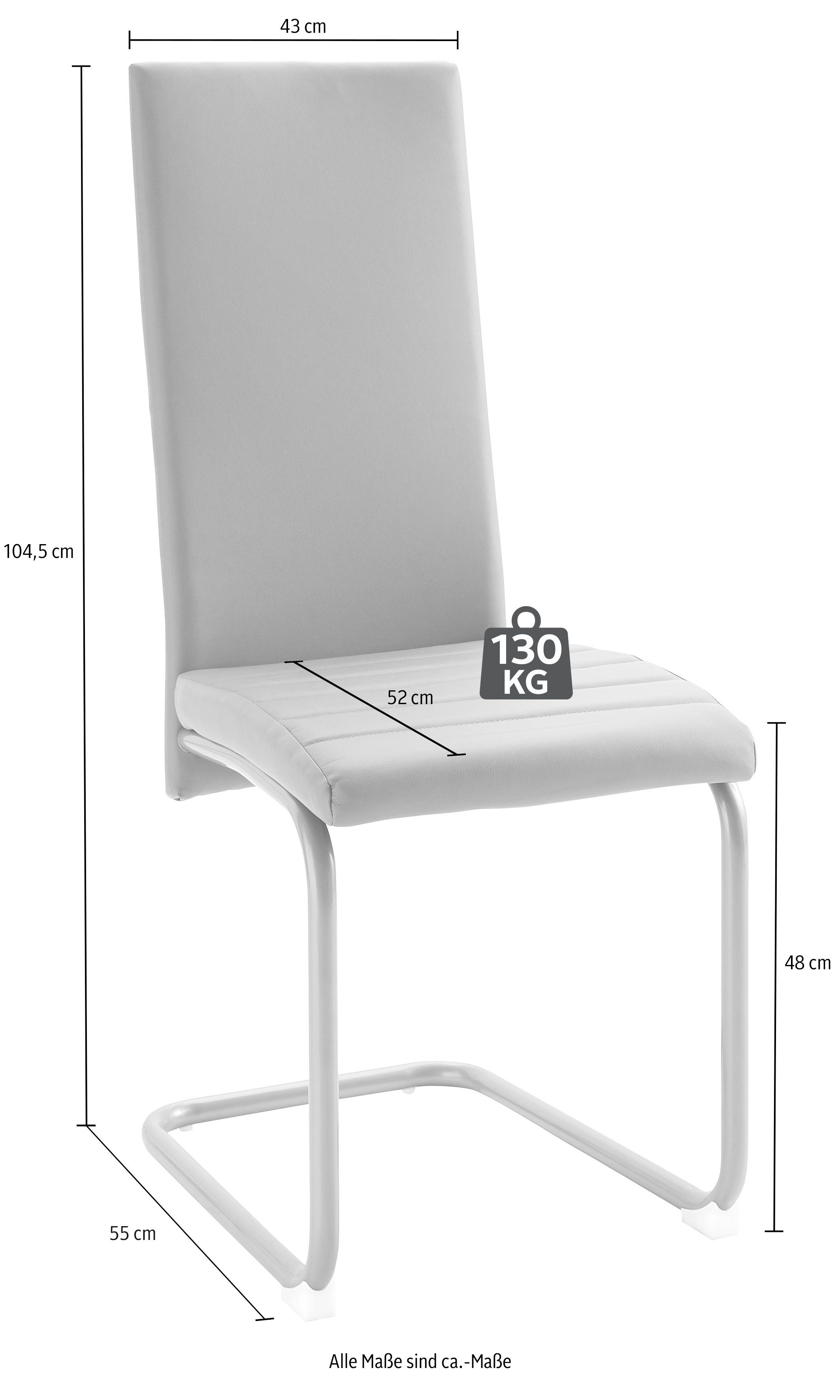 Home affaire Eethoek Genua Tafel - breedte 140 cm + 6 stoelen (7-delig)