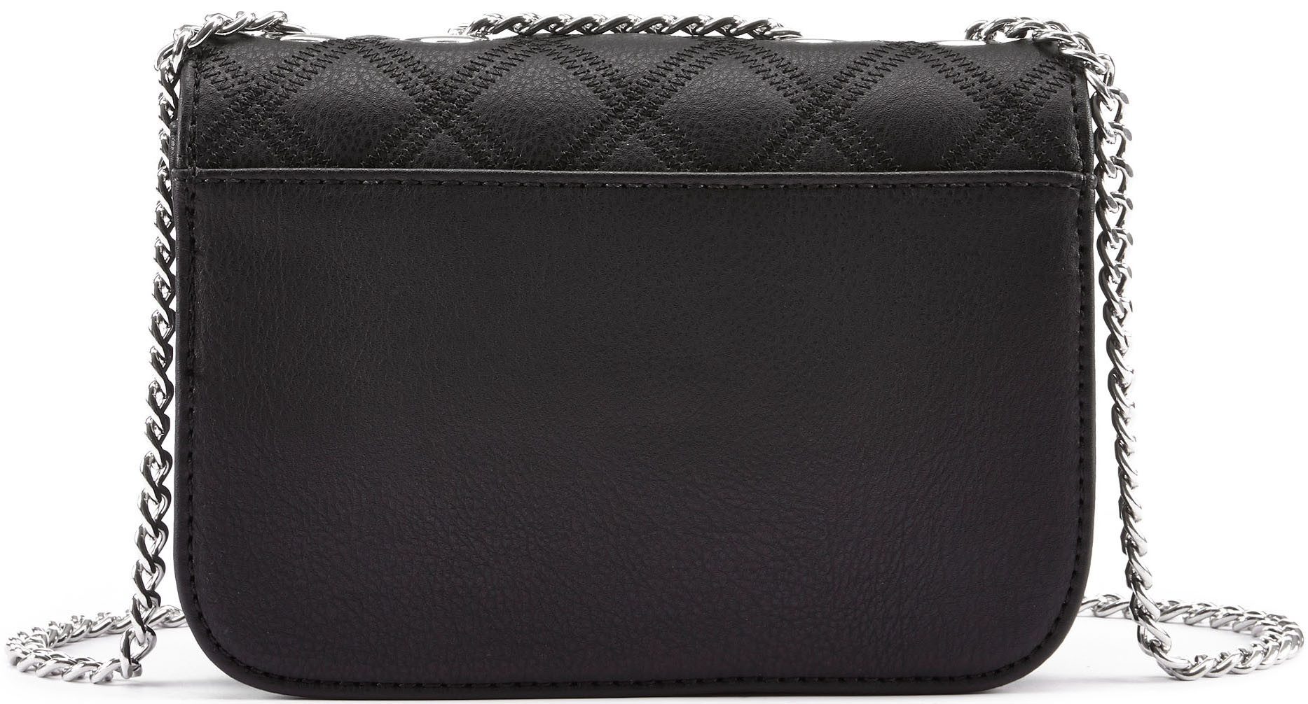 Lascana Schoudertas Minibag Handtas met kettinghengsel crossbody tas VEGAN