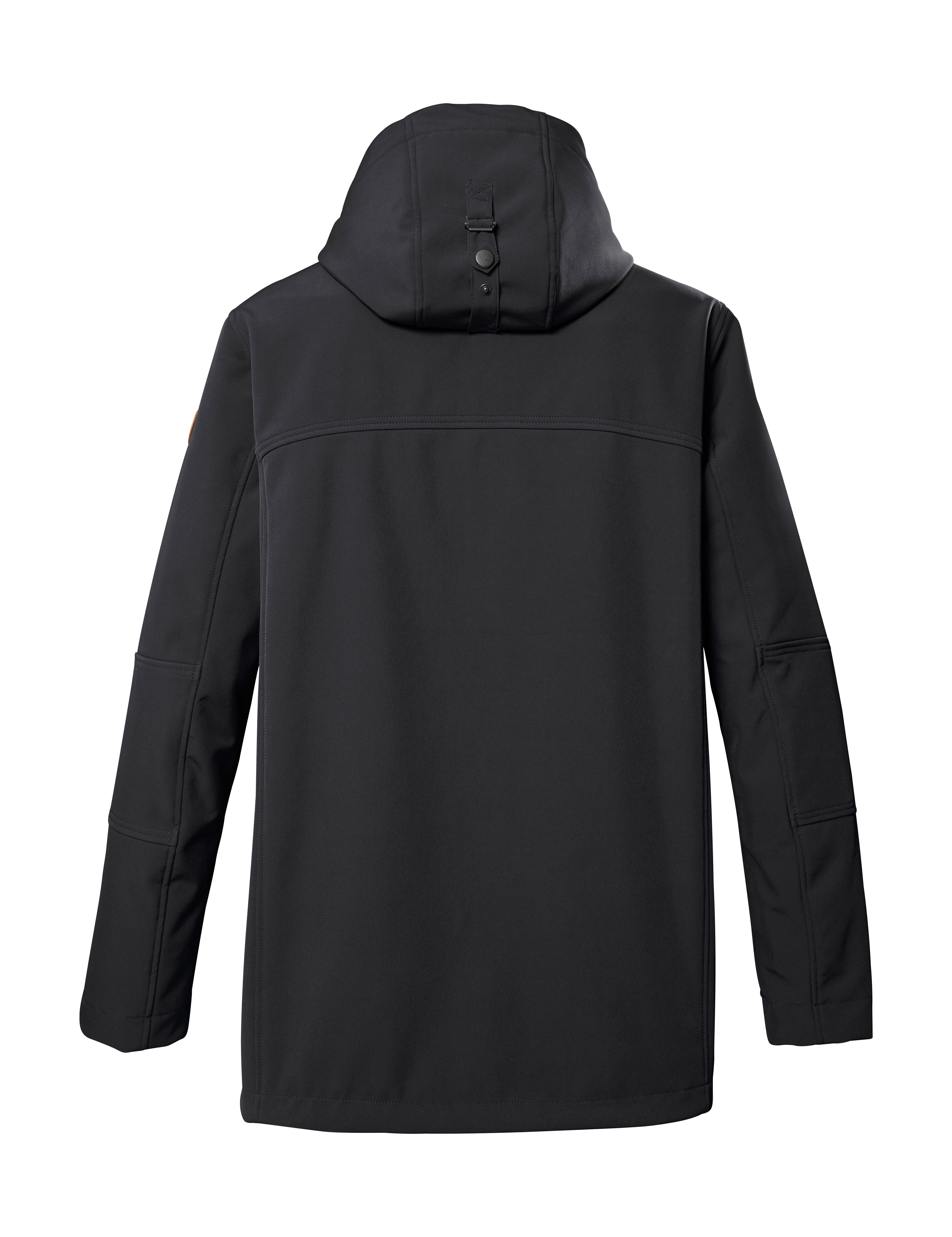 STOY Softshell-jack STW 17 MN SFTSHLL JCKT Waterafstotende, ademende softshelljas met afneembare capuchon