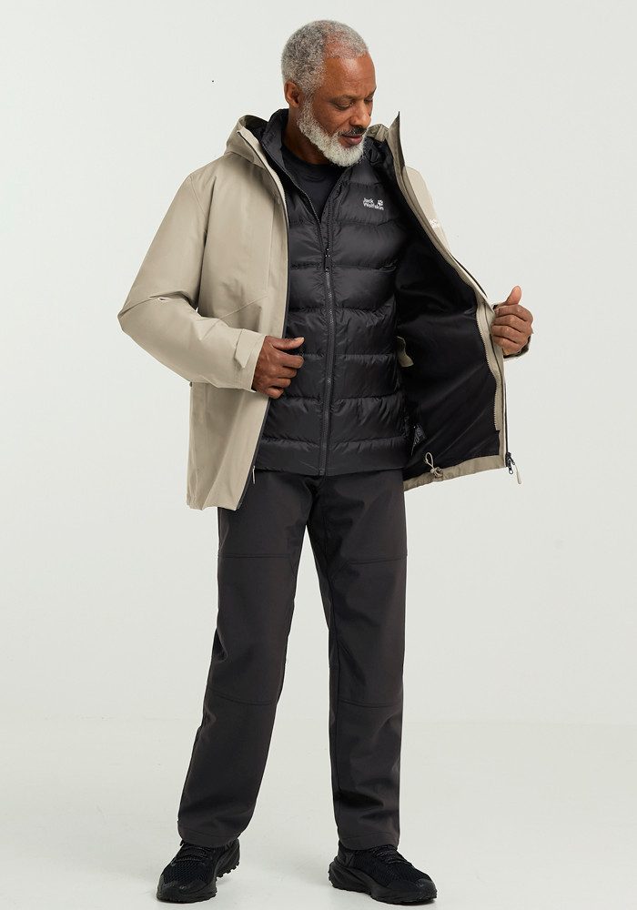 Jack Wolfskin Functioneel 3-in-1-jack ICECAPE 3IN1 DOWN JKT M RDS
