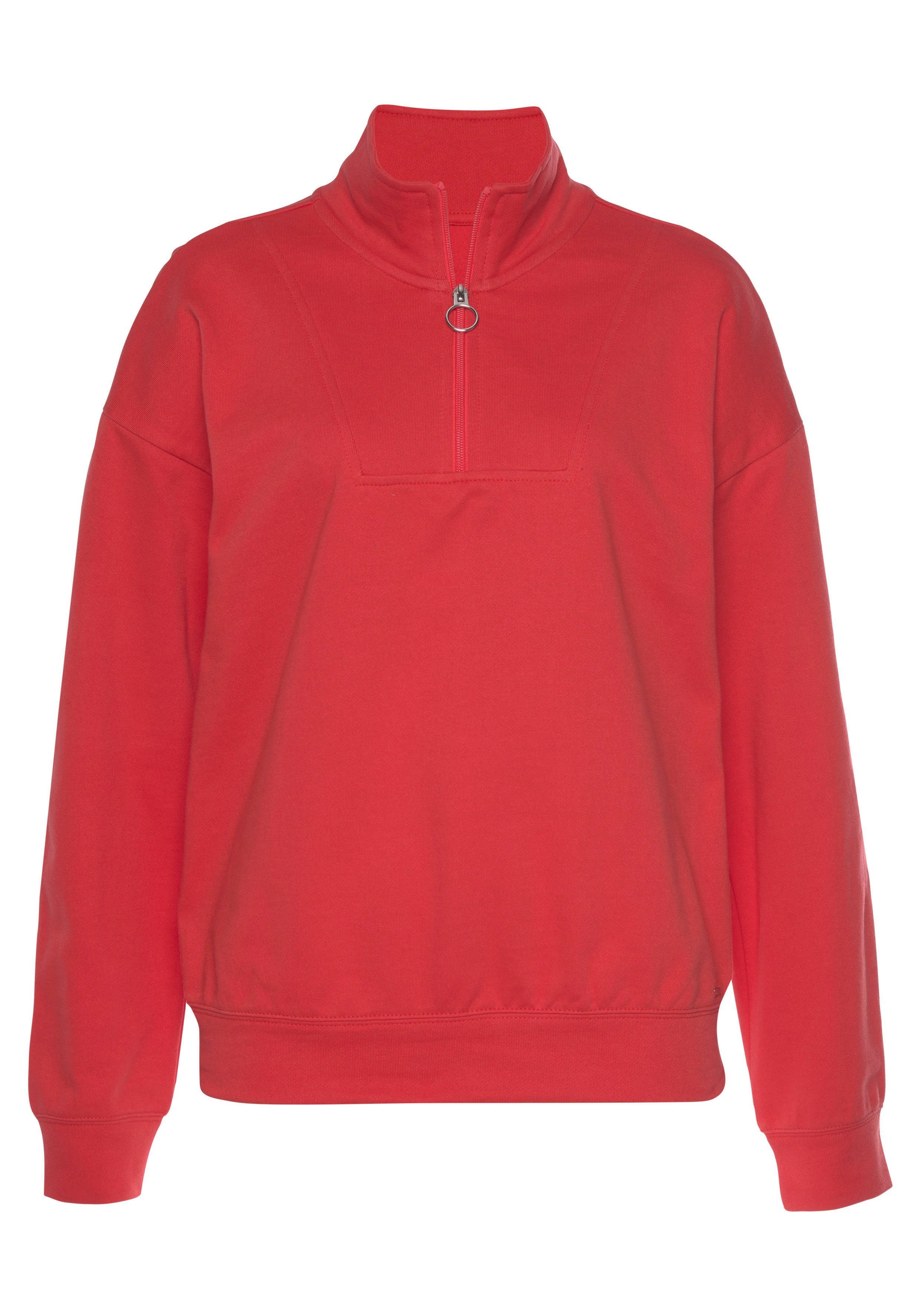 H.I.S Sweatshirt Troyer met opstaande kraag Troyer in maritieme stijl, loungewear