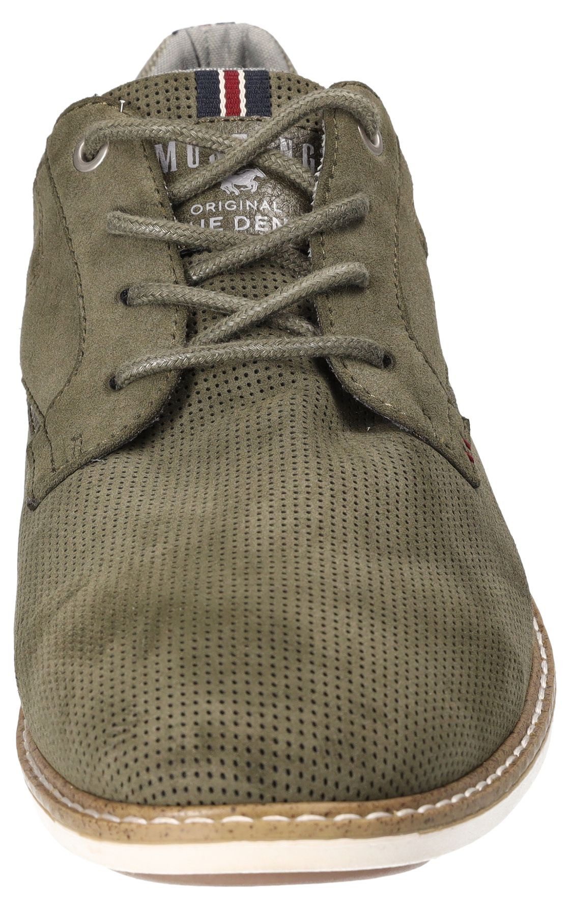 Mustang Shoes Veterschoenen , vrijetijdsschoen, lage schoen, veterschoen met perforatie