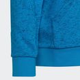 adidas performance hoodie 3 bar hoodie blauw
