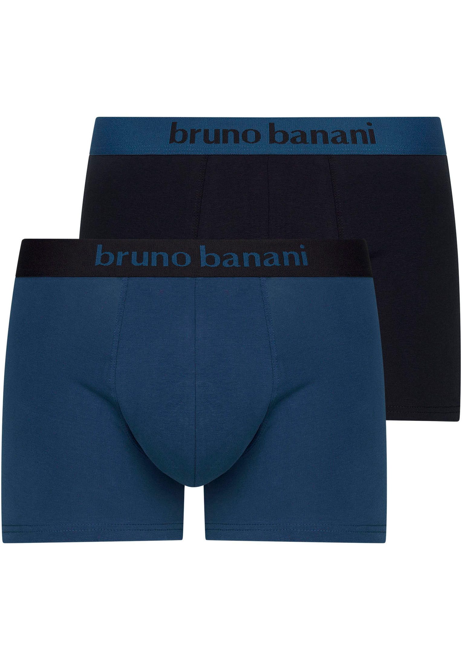Bruno Banani Boxershort met contrasterend logo-tailleband (2 stuks Set van 2)