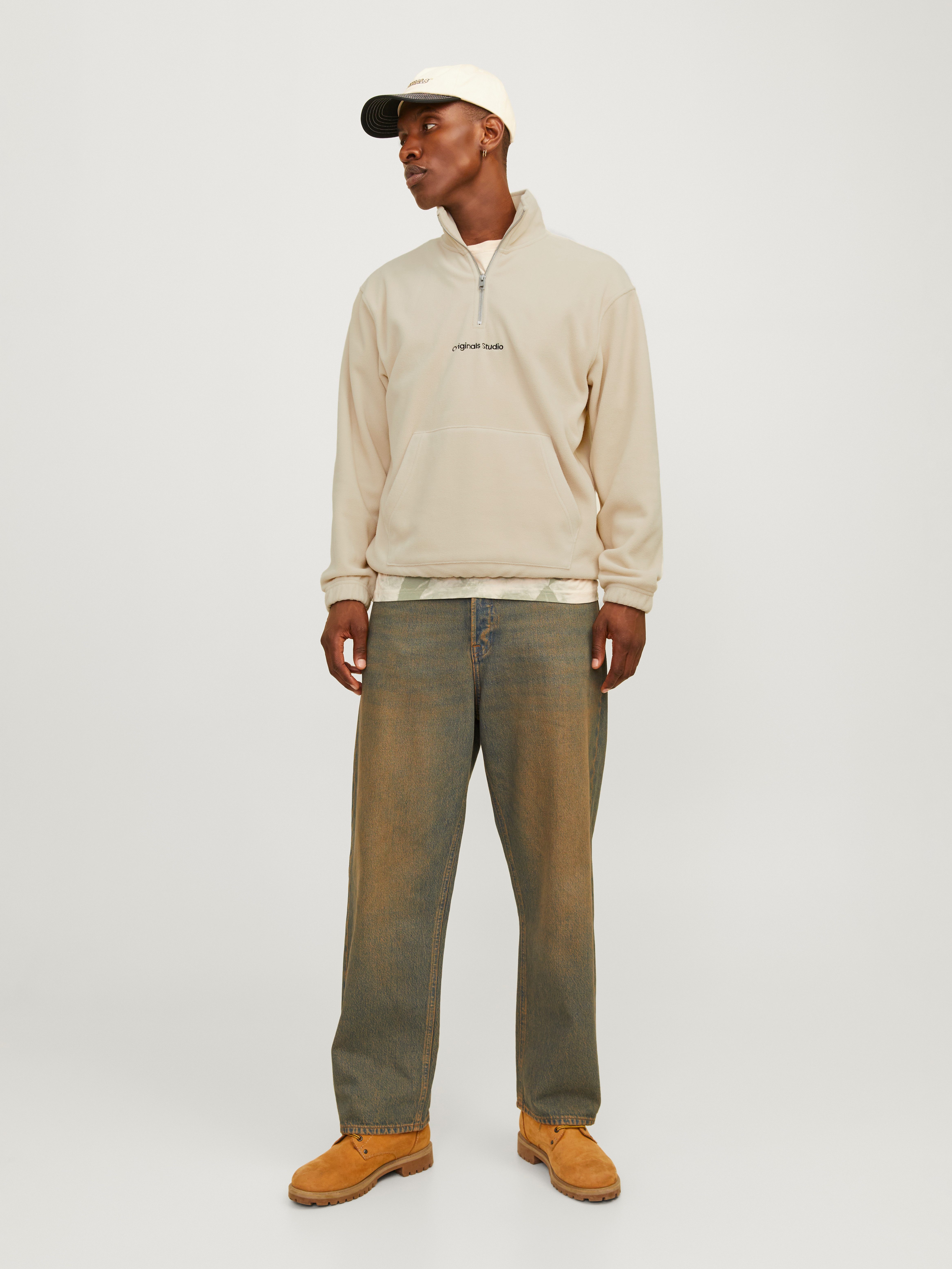 Jack & Jones Sweatshirt JORVESTERBRO FLEECE QUARTER ZIP NOOS