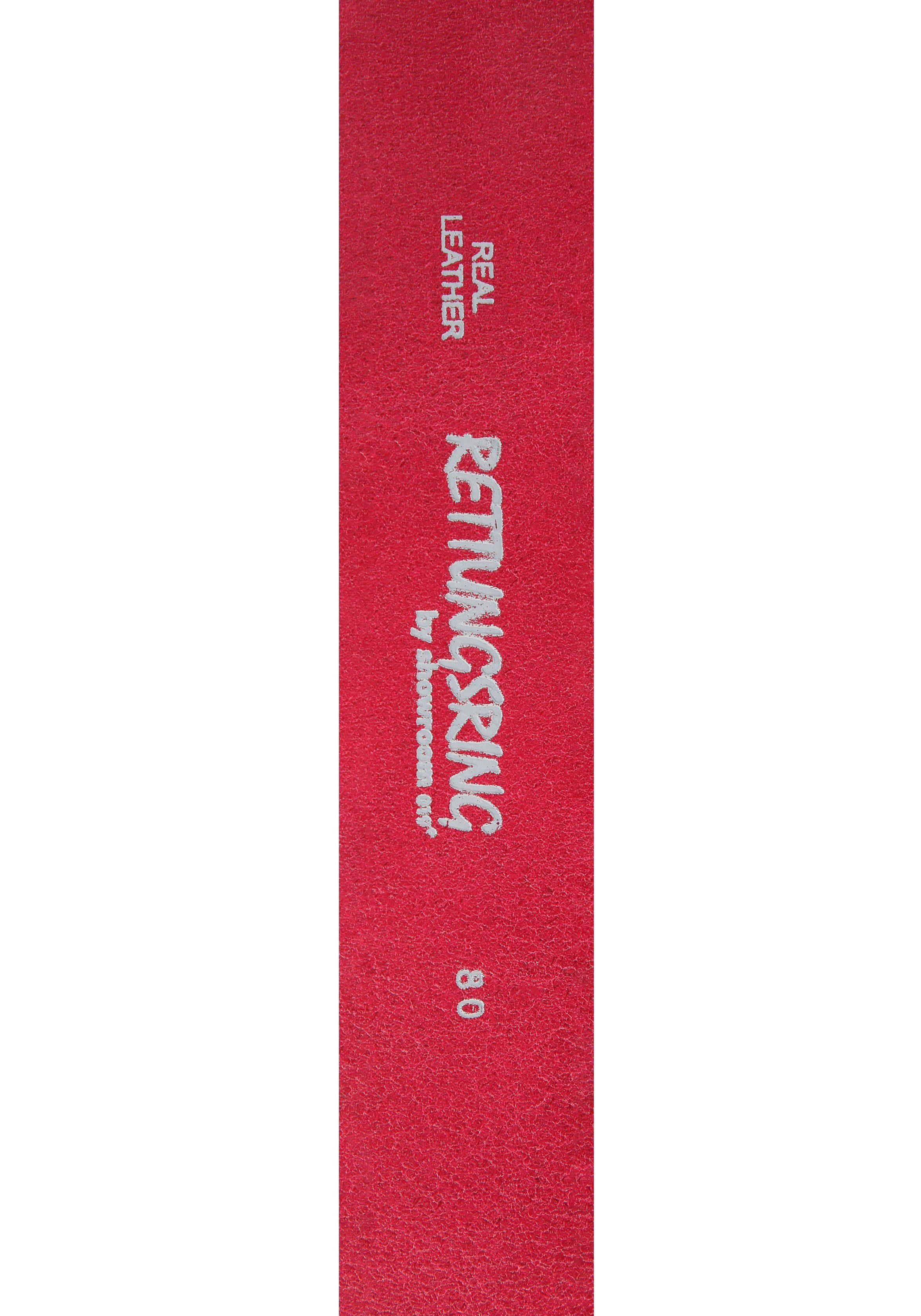 RETTUNGSRING by showroom 019° Leren riem met verwisselbare sluiting "rozenhart half"