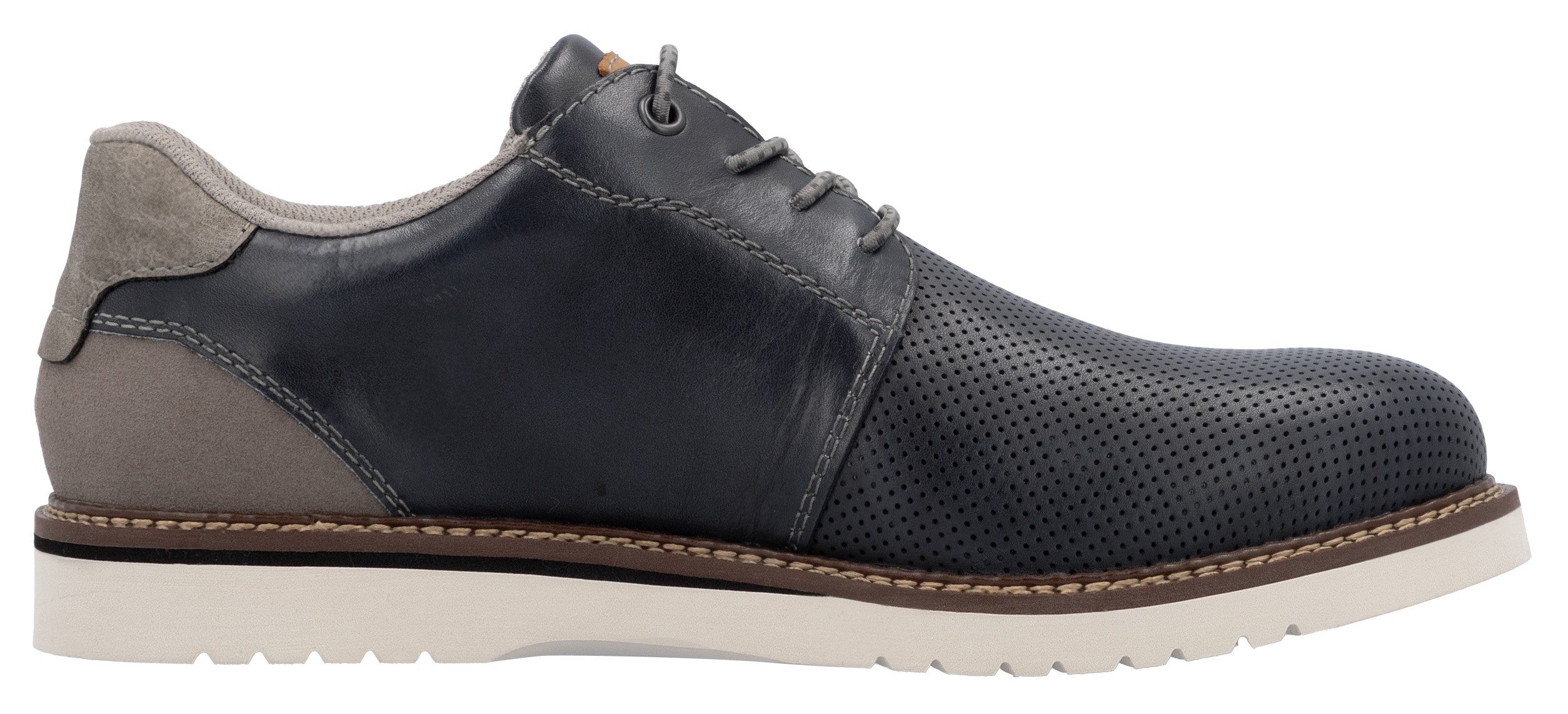 Rieker Veterschoenen , lage schoen, casual veterschoen met gemakkelijke instap dankzij elastische band