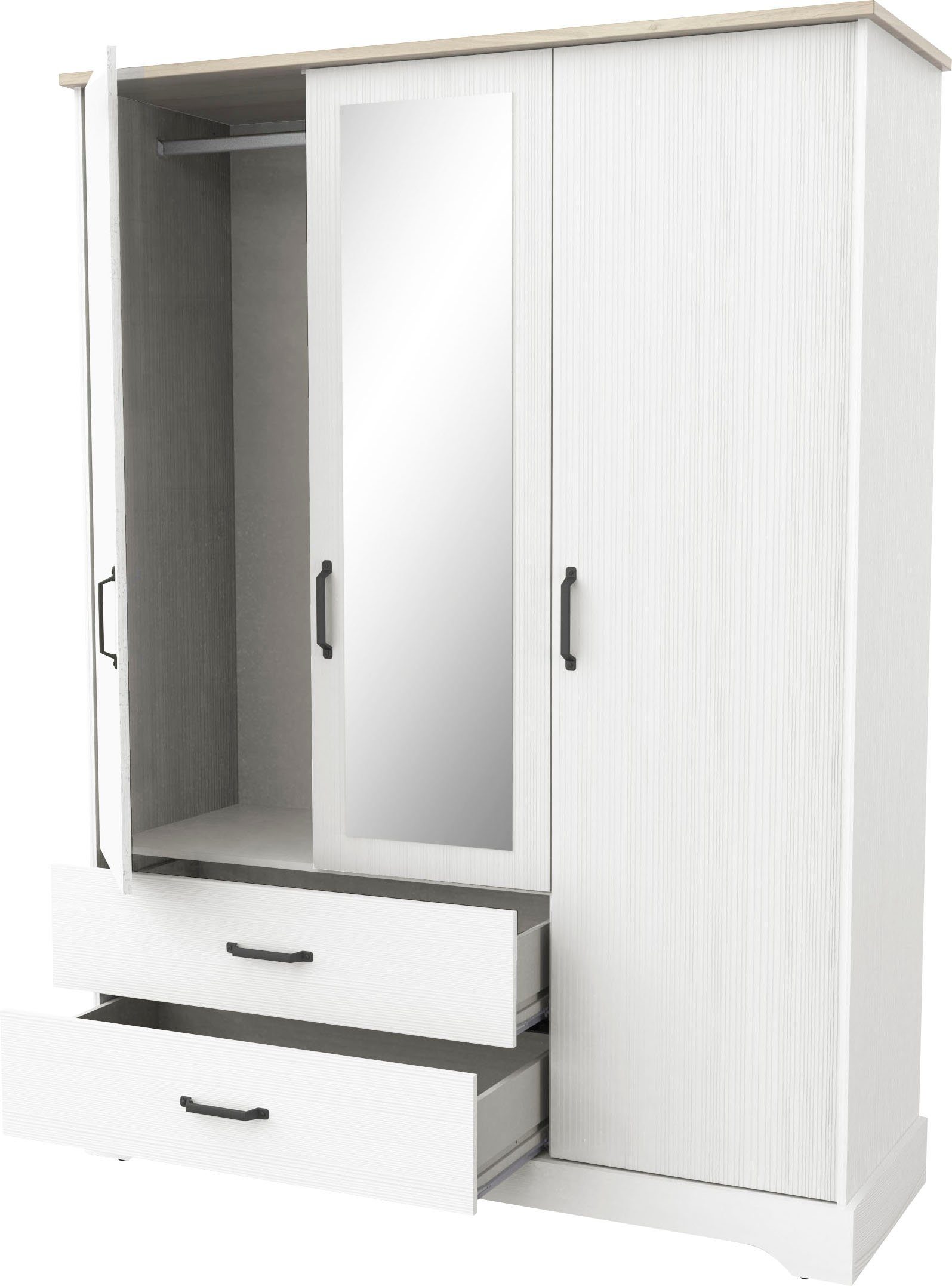 Demeyere GROUP Draaideurkast Cottage Breedte ca. 150 cm, hoogte ca. 200 cm, compleet met binneninrichting