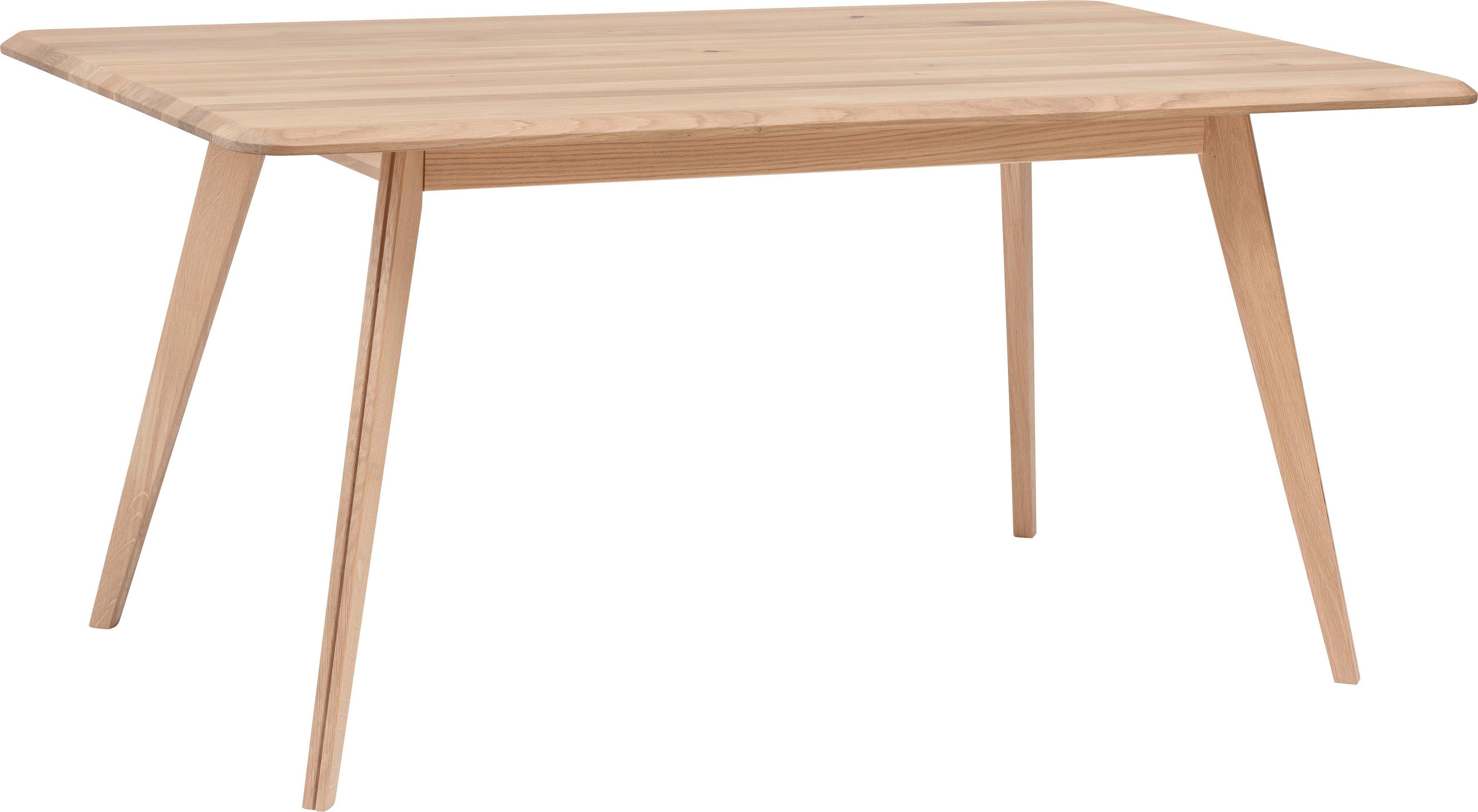 Home affaire Eettafel Infinity van mooi massief hout, design van hoog niveau, in verschillende tafelbreedten te bestellen