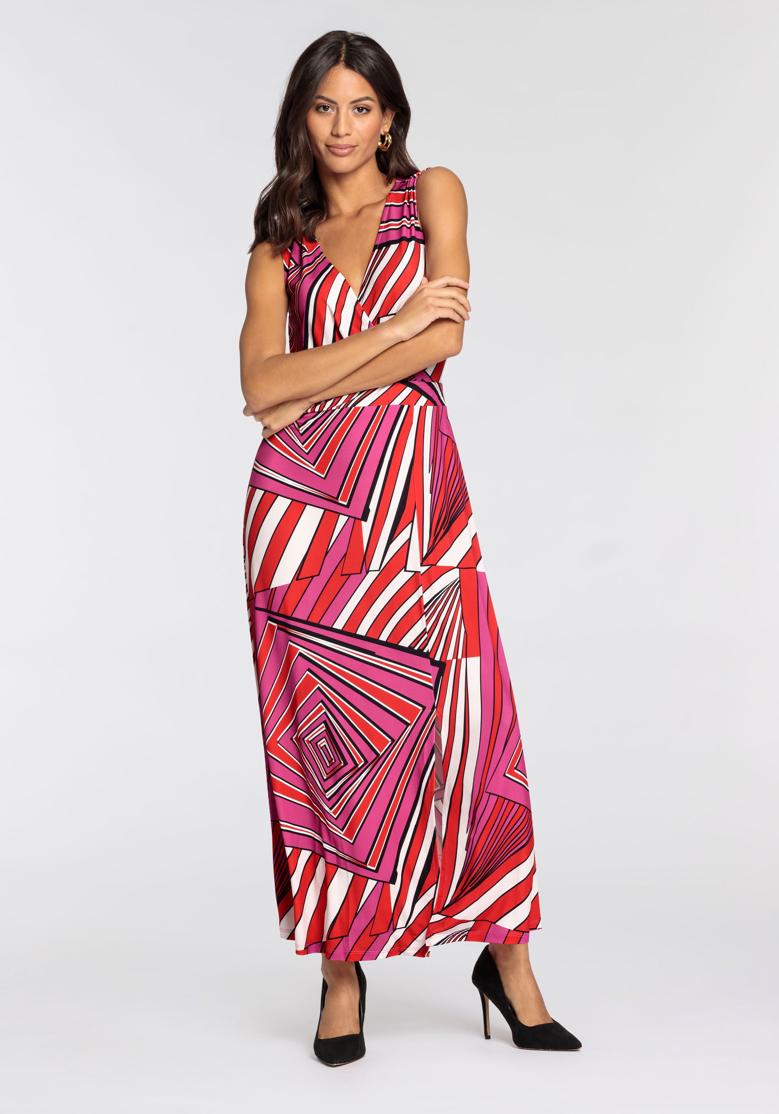 Melrose Maxi-jurk met v-hals nieuwe collectie