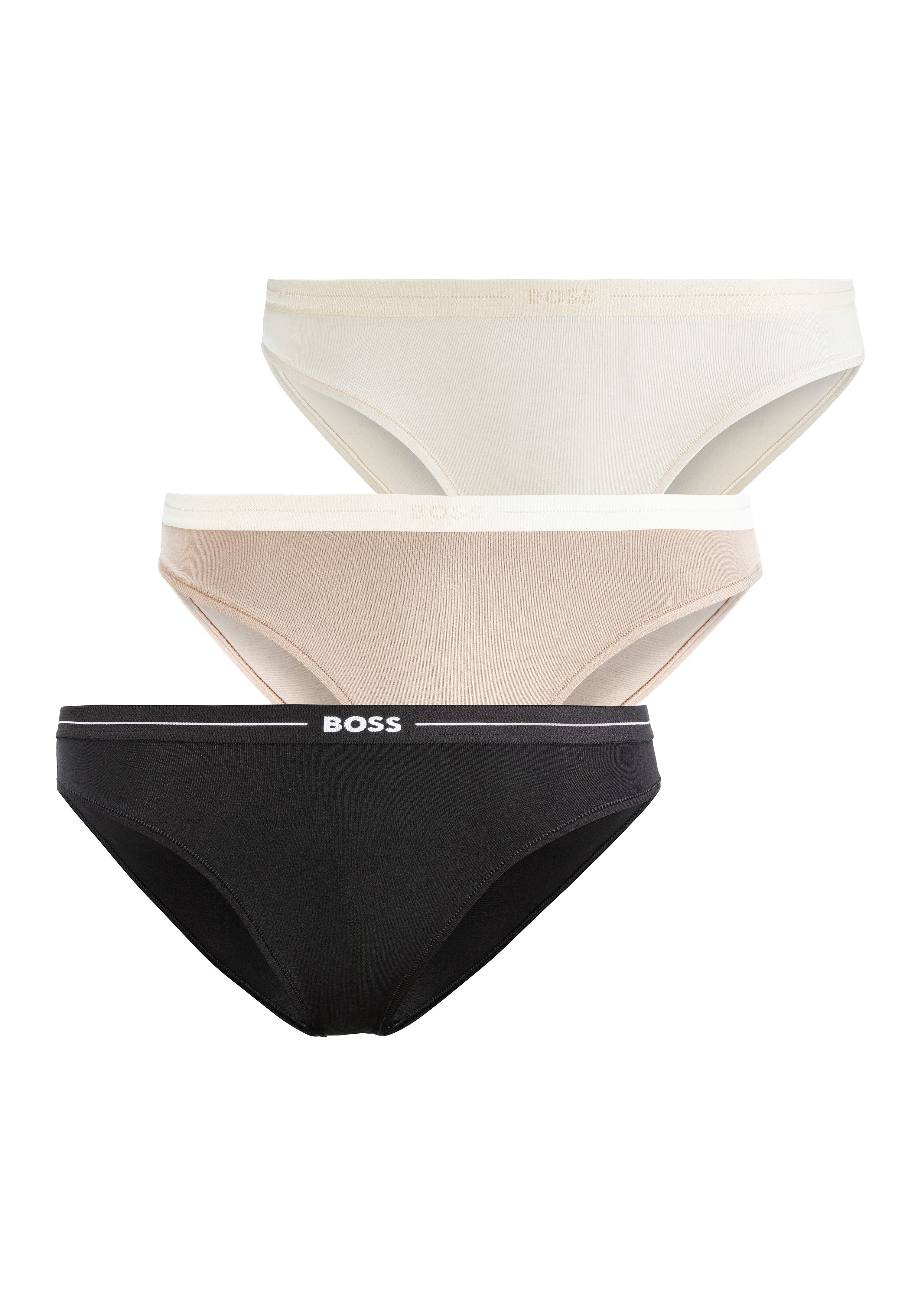 BOSS Slip 3P BRIEF met elastische logoband (3 stuks)