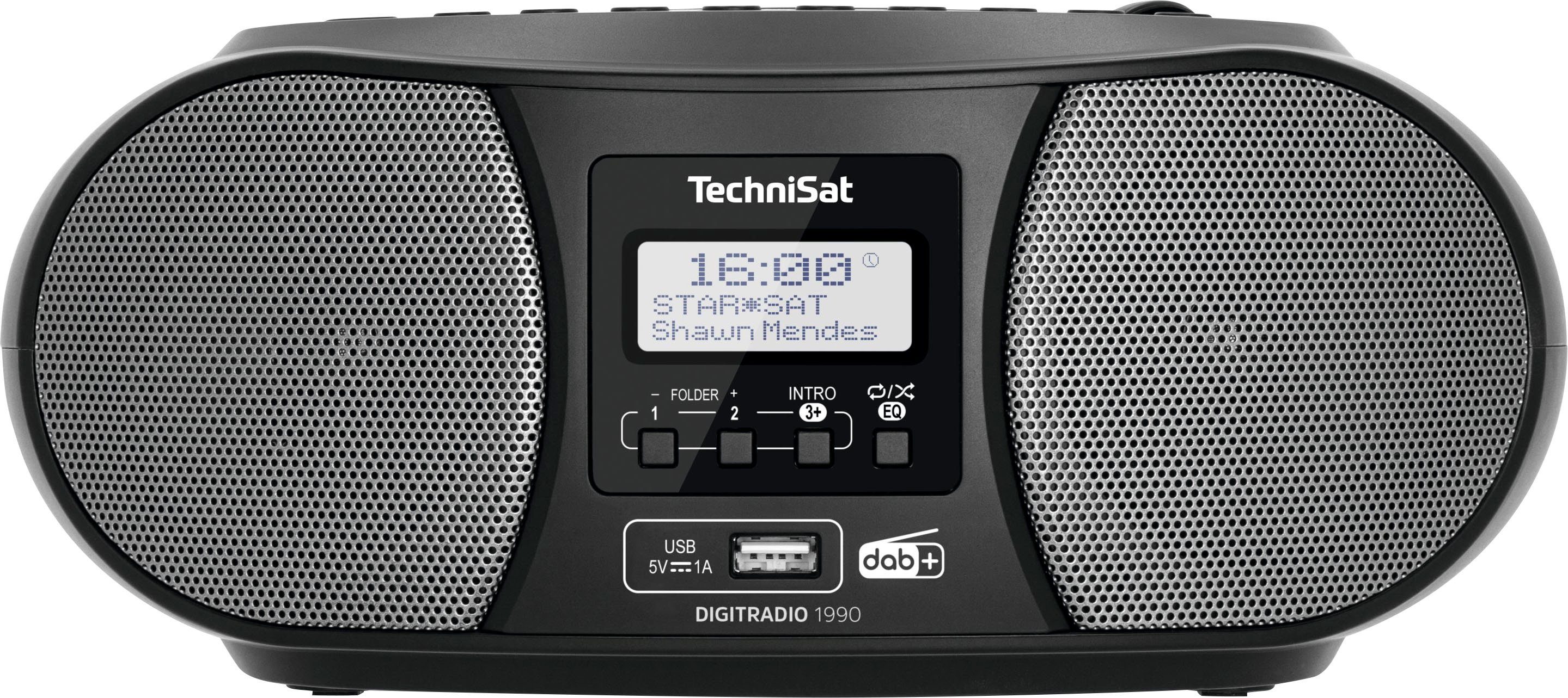 TechniSat Boombox Digitradio 1990 stereo- met dab+, fm, cd-speler, bluetooth, usb,...