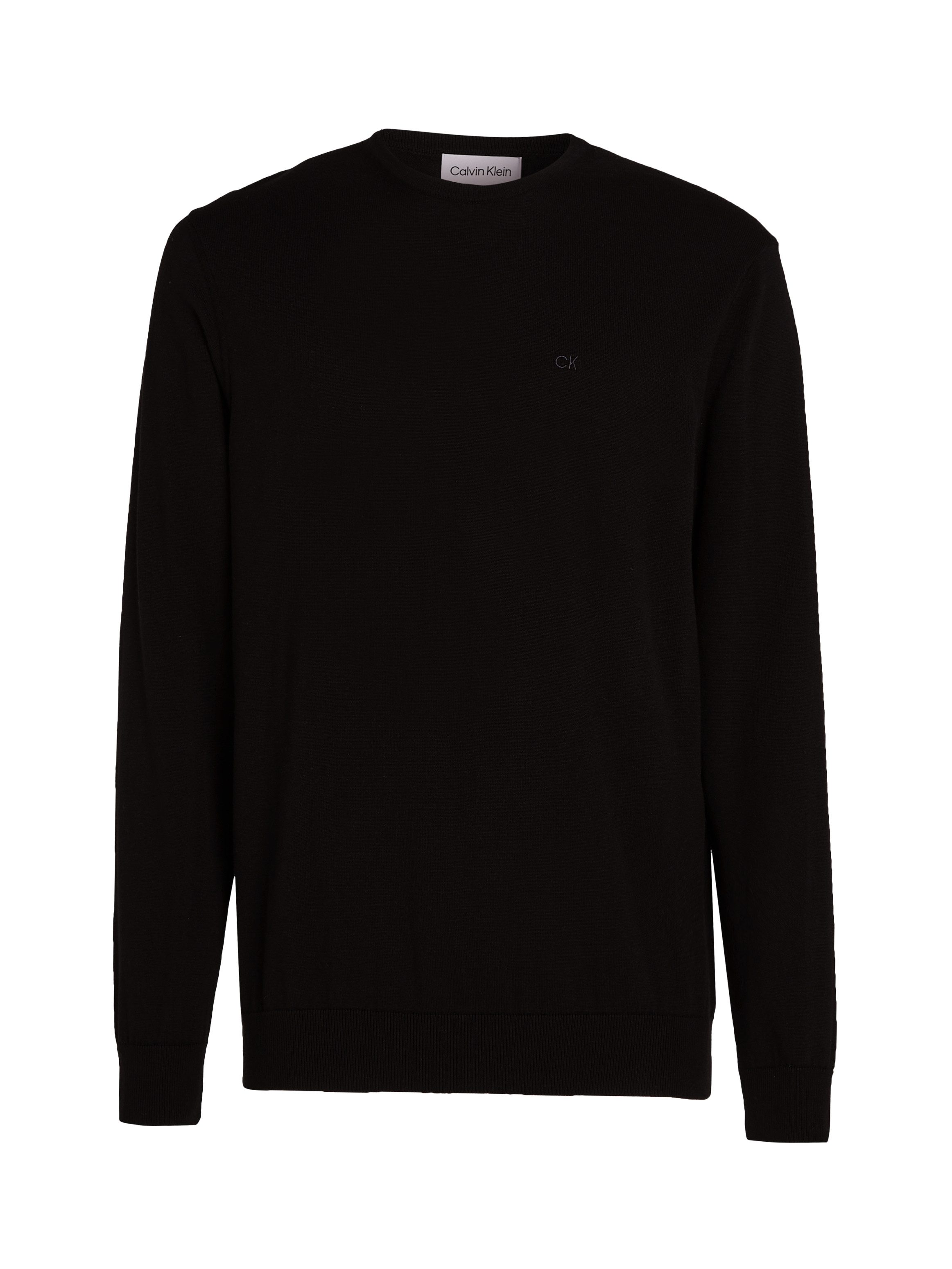 Calvin Klein Trui met ronde hals COTTON SILK BLEND CN SWEATER