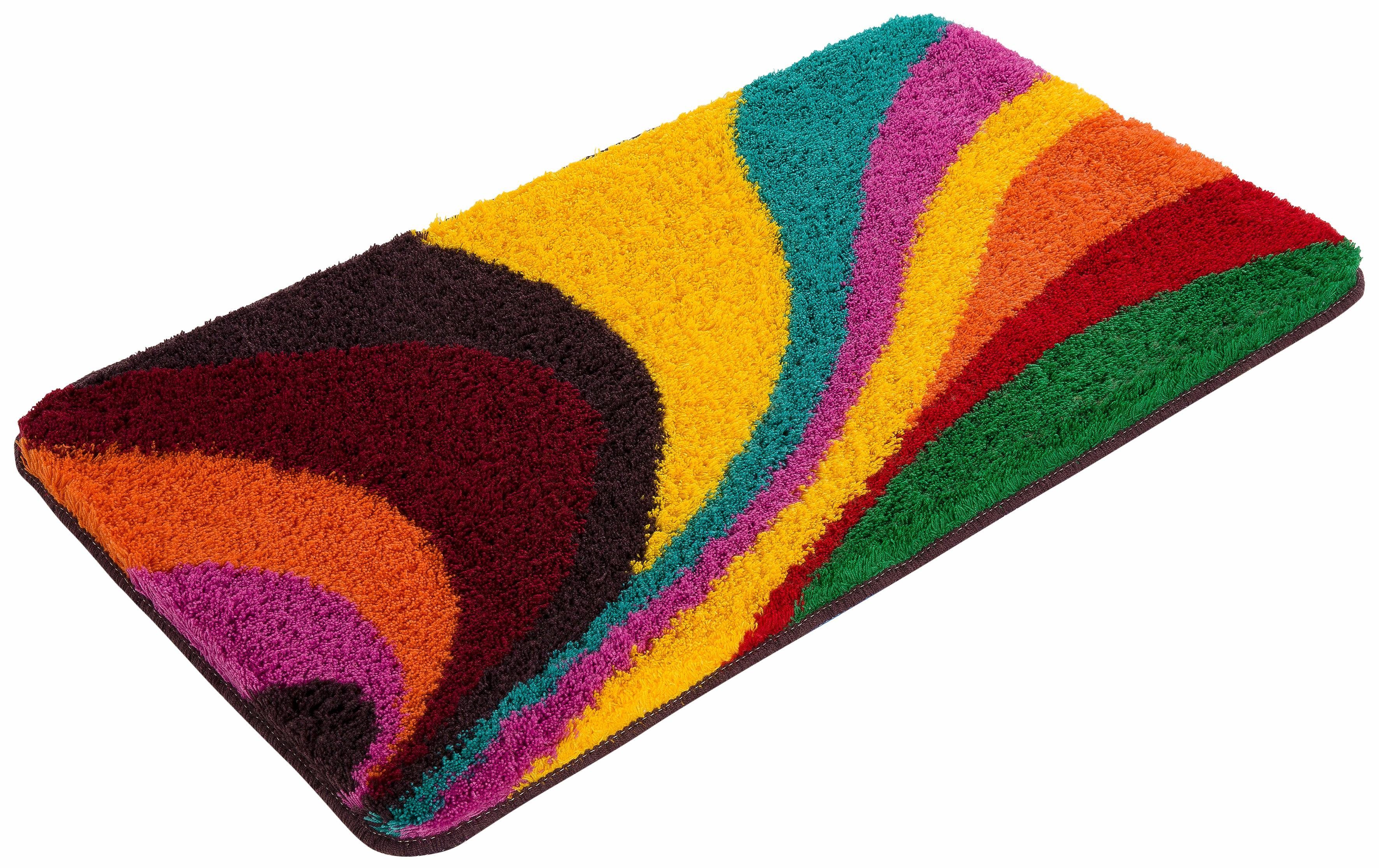 Bruno Banani Badmat Golf multicolour, badmat, badmatten ook als 3-delige set & rond