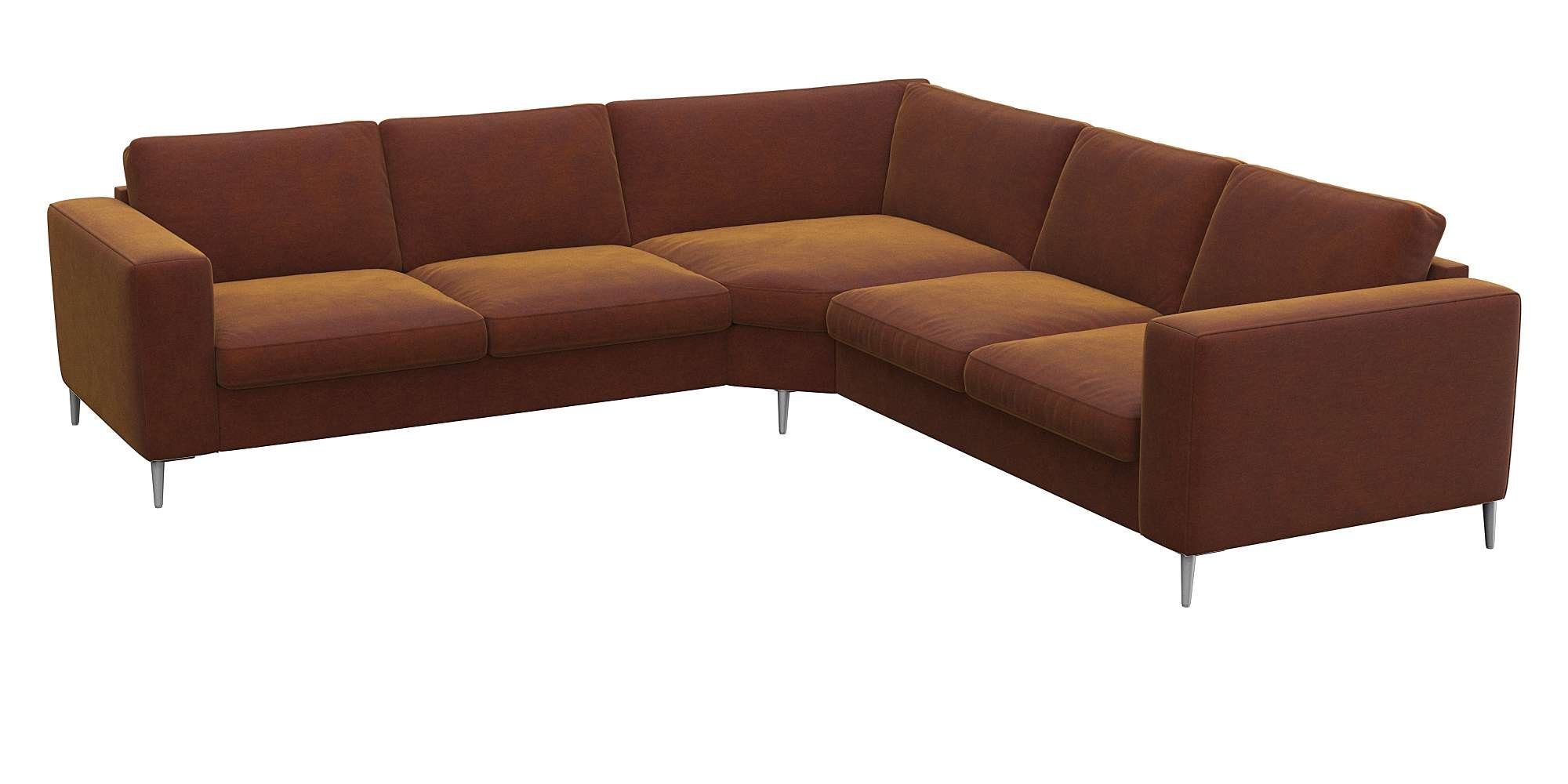 FLEXLUX Hoekbank Fiore, gelijkbenig, super zitcomfort door koudschuim in de zitting