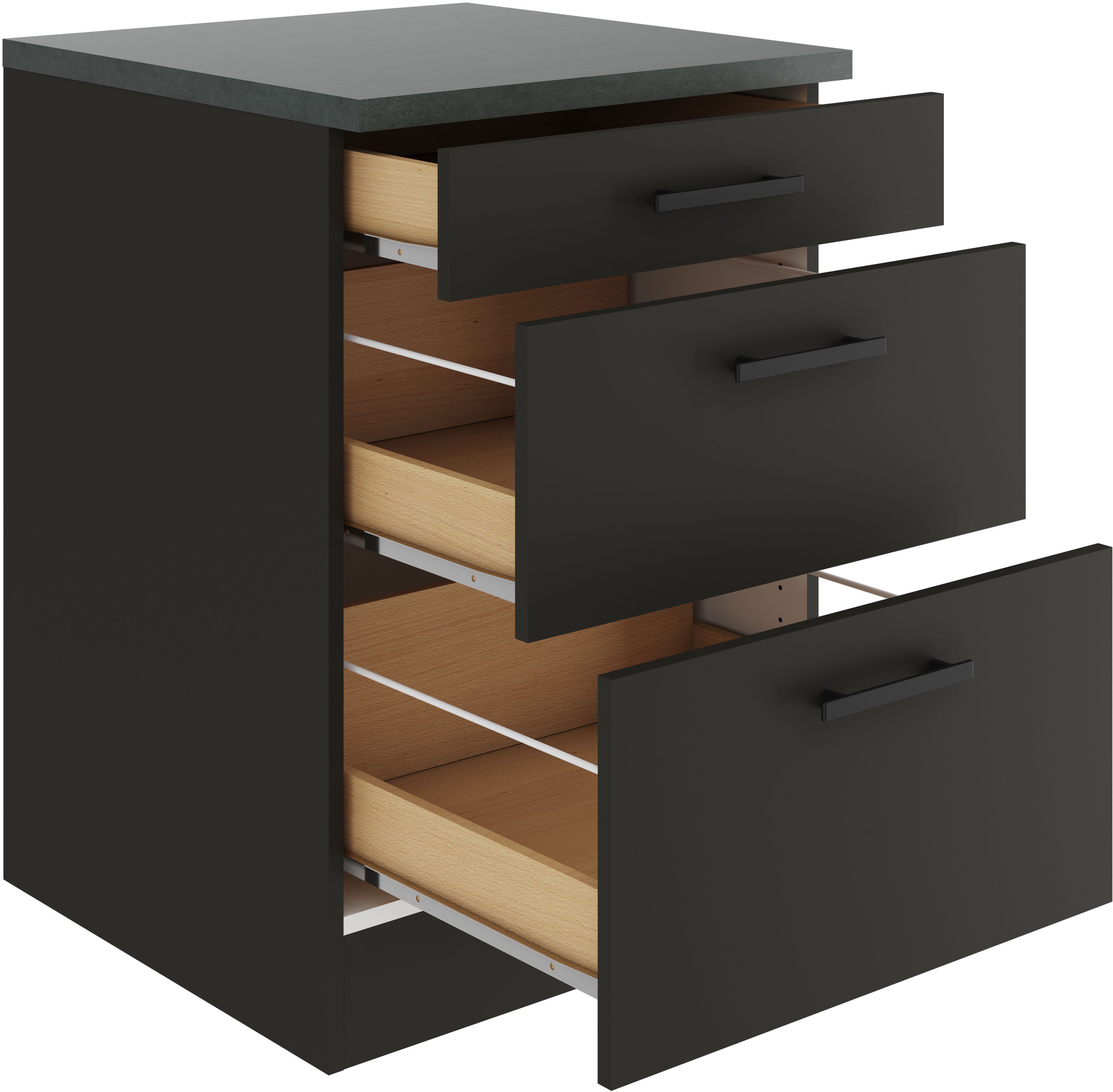 OPTIFIT Onderkast Palma Breedte 60 cm, met 3 lades