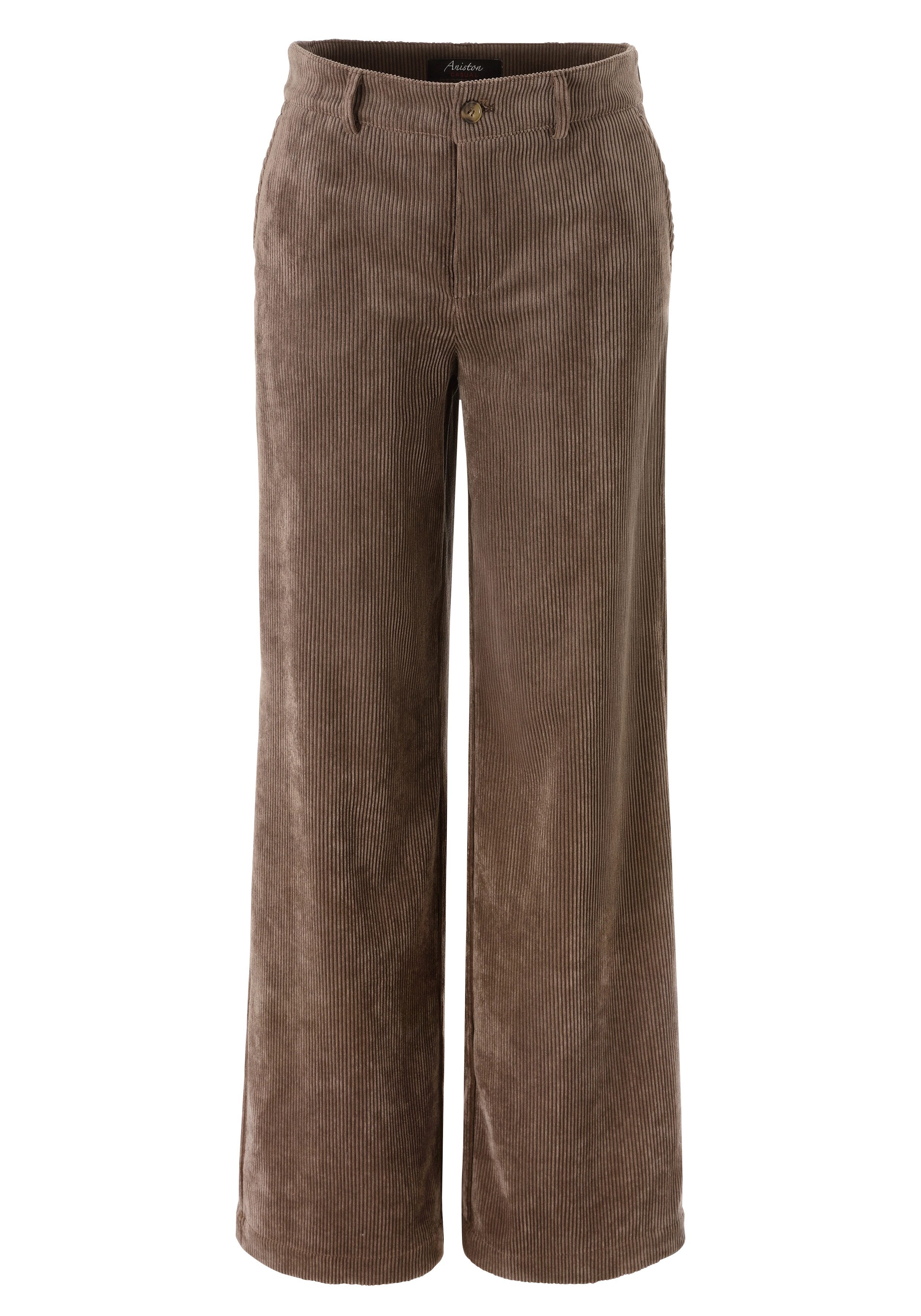 Aniston CASUAL Cordbroek met trendy, wijd been - nieuwe collectie