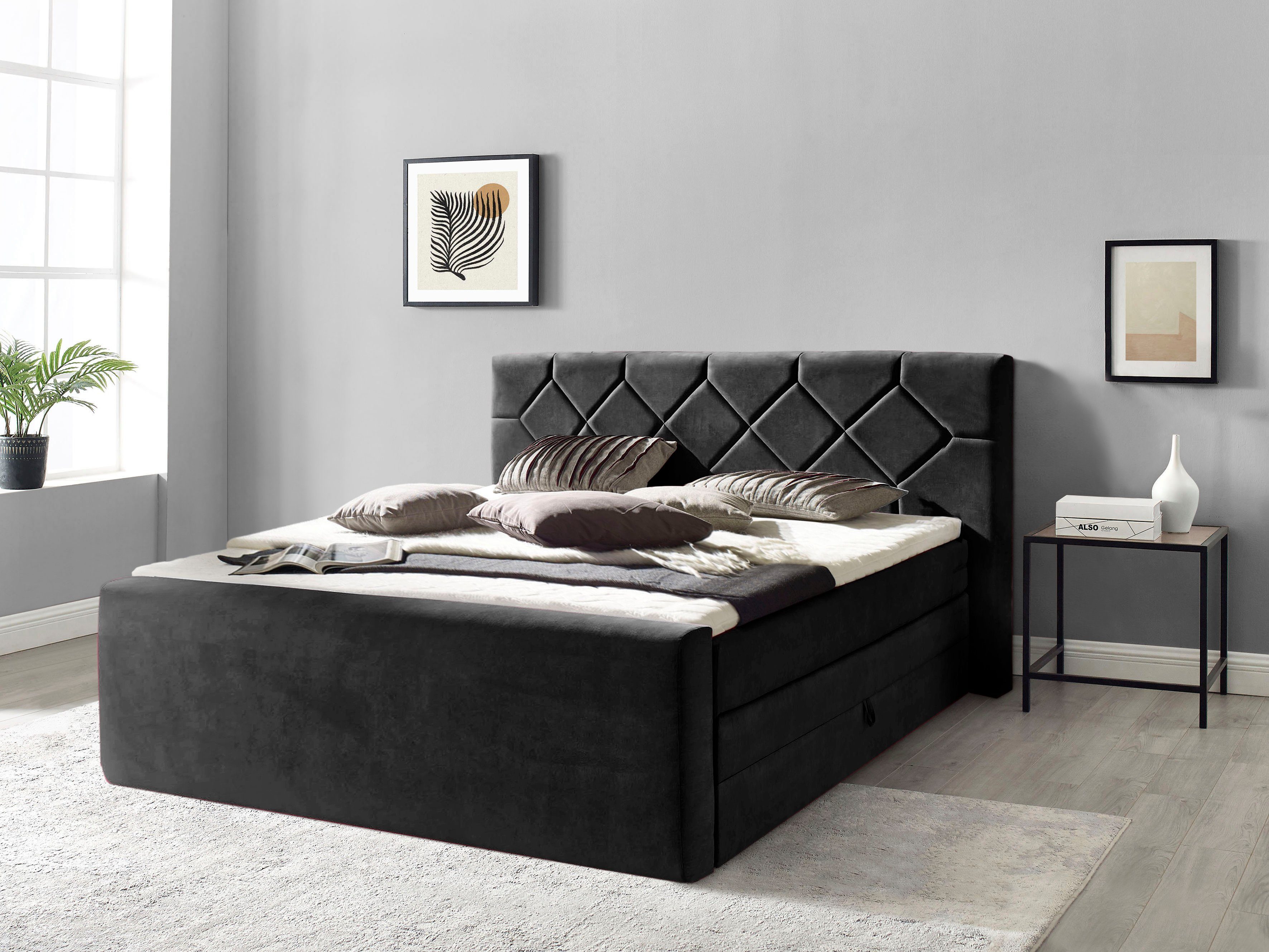 Places of Style Boxspring Atlanta inclusief topmatras en bedkist