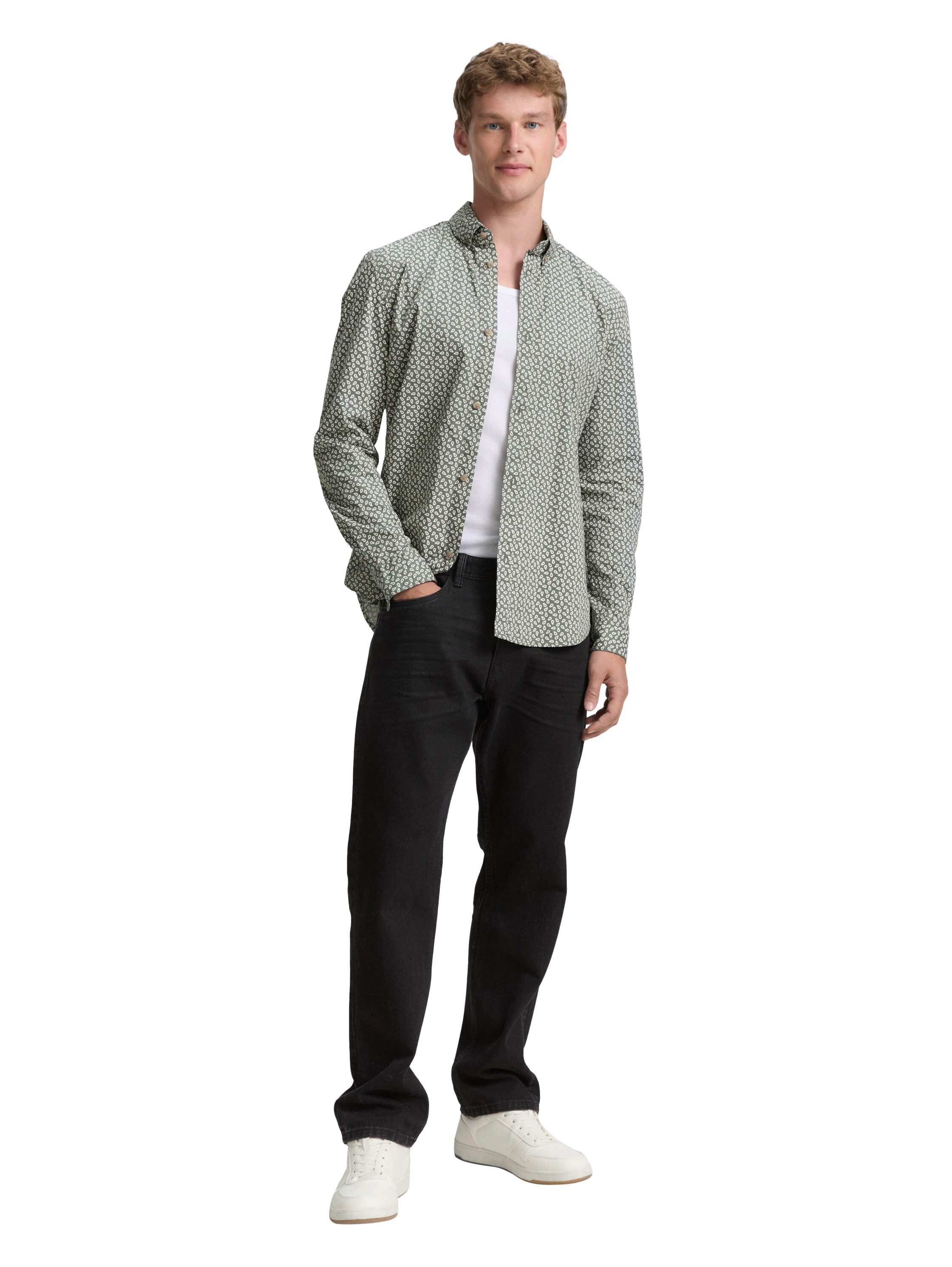 Tom Tailor Denim Overhemd met lange mouwen POPLIN met gestreept patroon