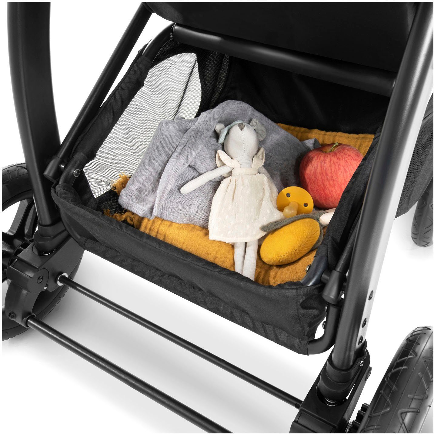 Hauck Kinder-buggy Rapid 4D Air, black met verlengbaar 3-zones zonnescherm