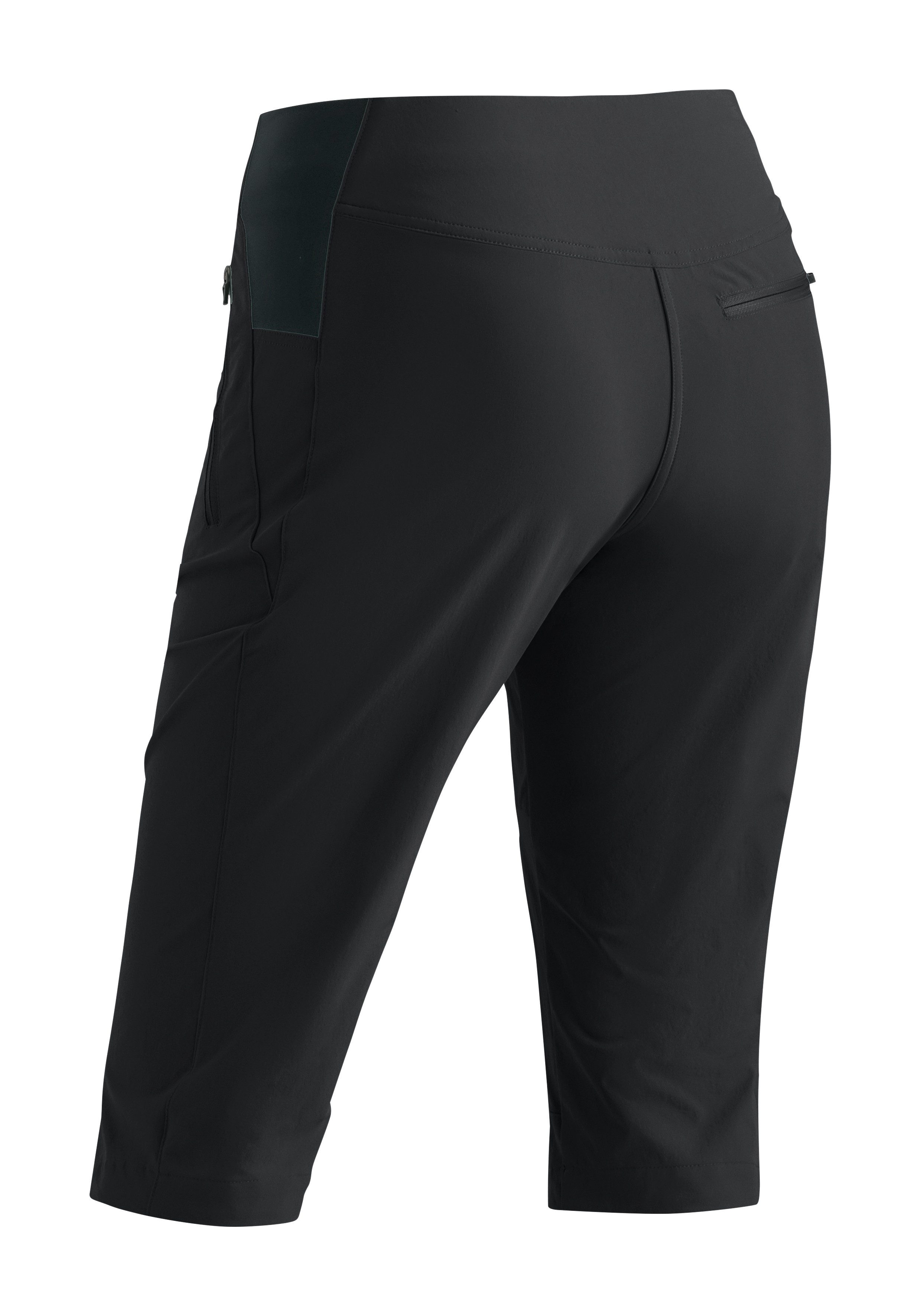 Maier Sports Outdoorbroek Inara slim Capri Vario Dames wandelbroek, elastische functionele broek met 4 zakken, slim fit