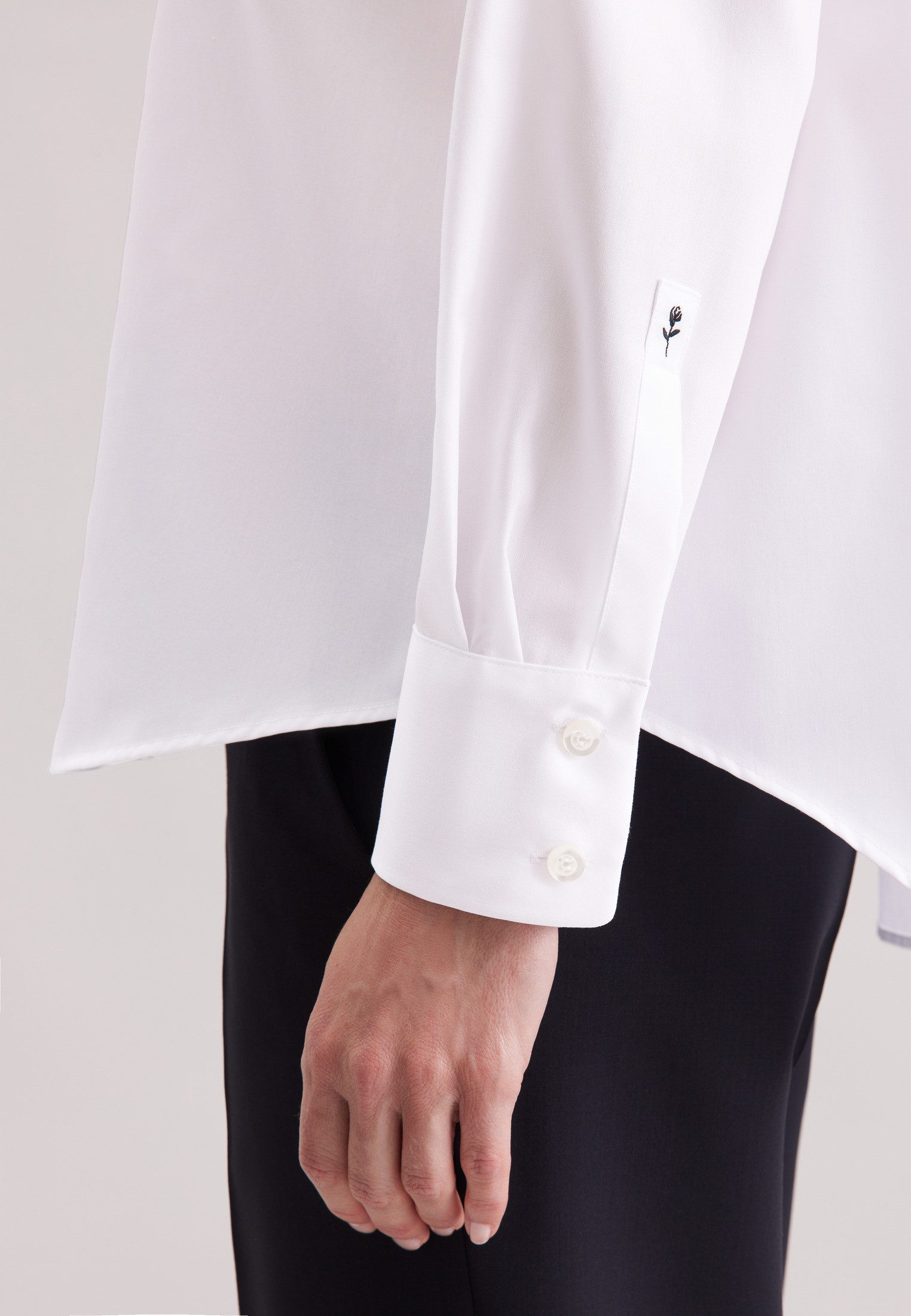 seidensticker Overhemdblouse 1/1 kraag uni