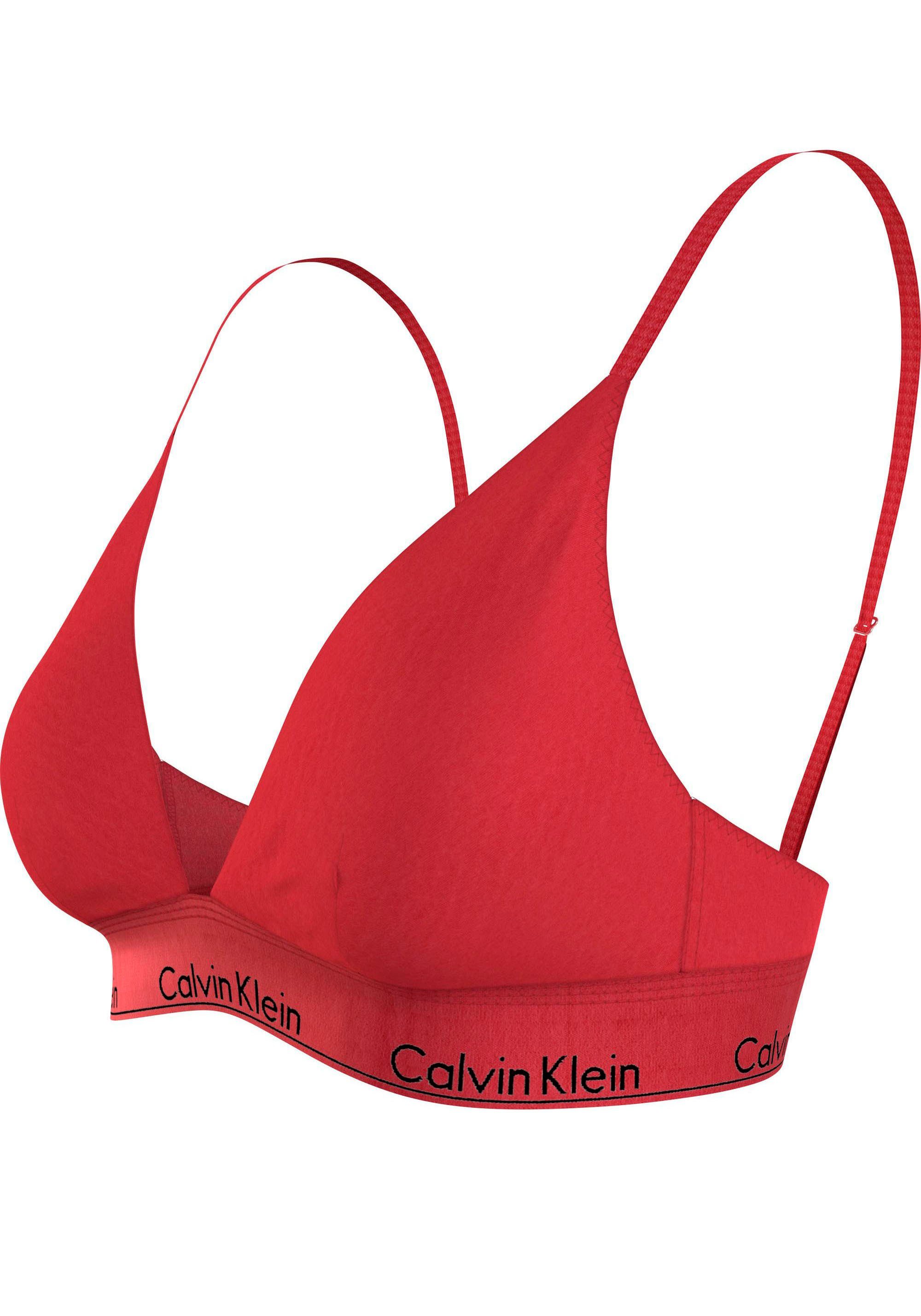 Calvin Klein Triangel-bh UNLINED TRIANGLE met ck-logo-opschrift
