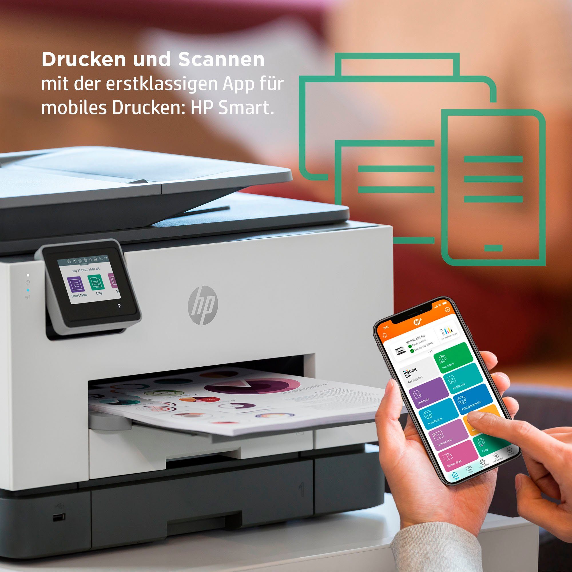 HP All-in-oneprinter OfficeJet Pro 9022e