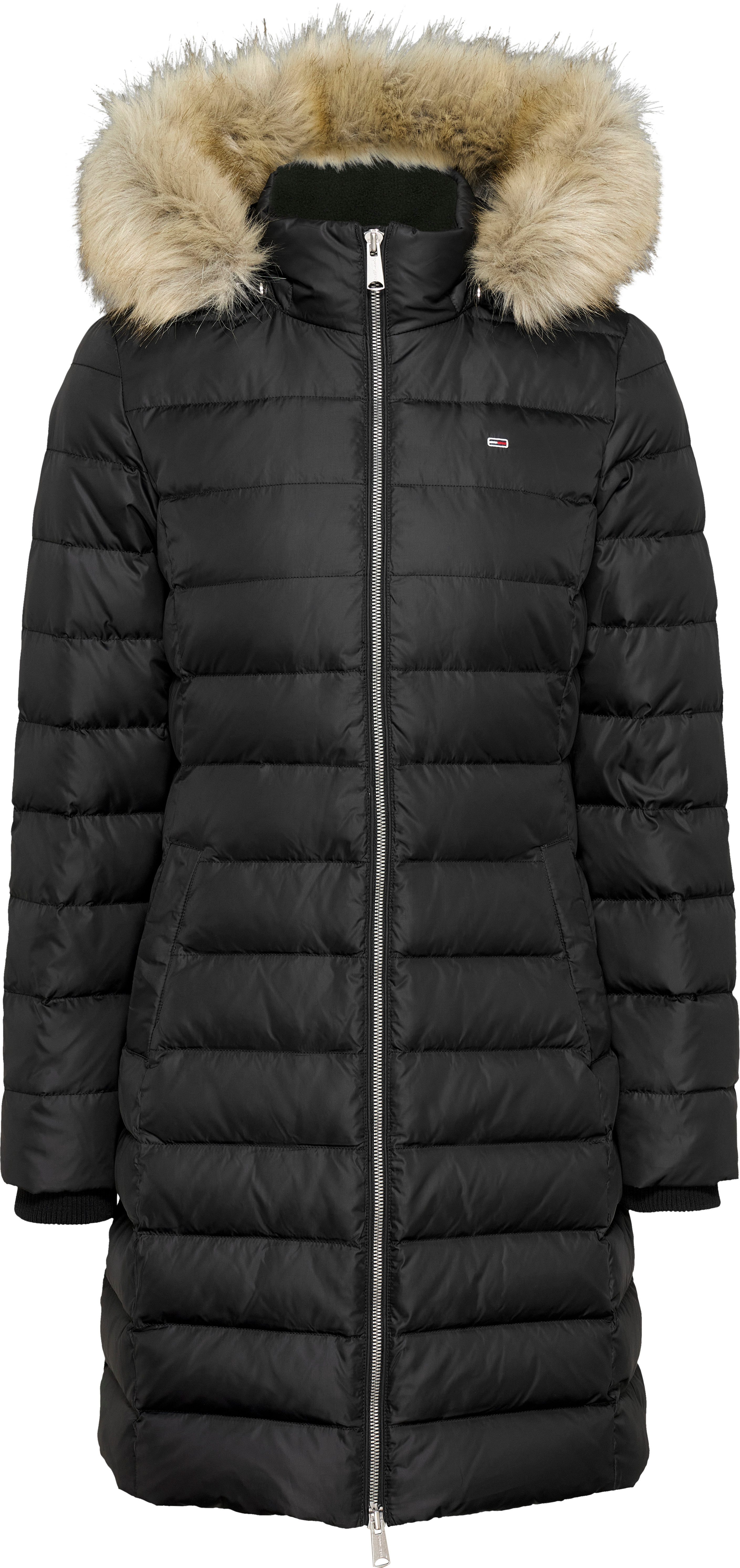 TOMMY JEANS Gewatteerde jas TJW ESSENTIAL HOODED DOWN COAT