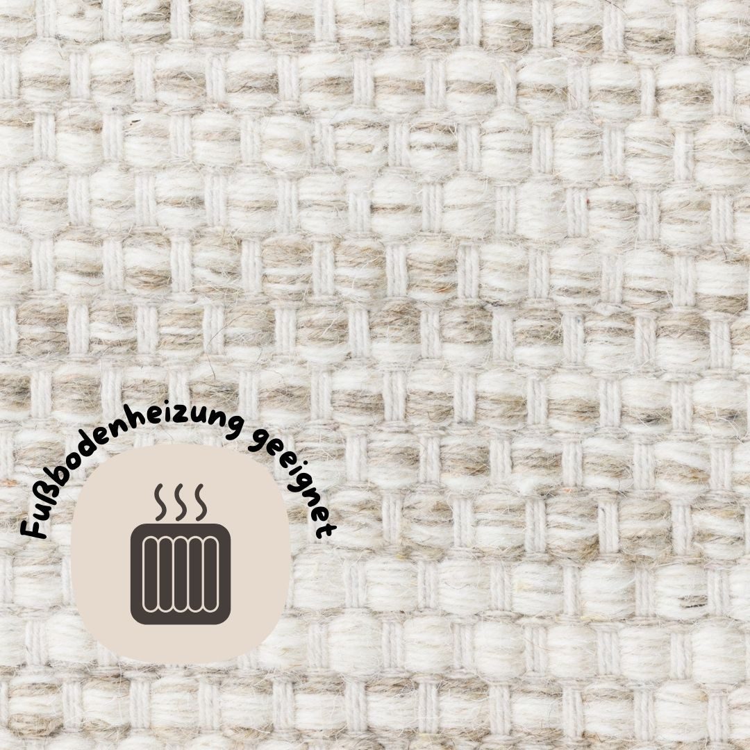 my home Set slaapkamerkleedjes Woolscape Omkeerbaar tapijt, handgeweven kwaliteit, gemêleerd, 100% wol, woonkamer