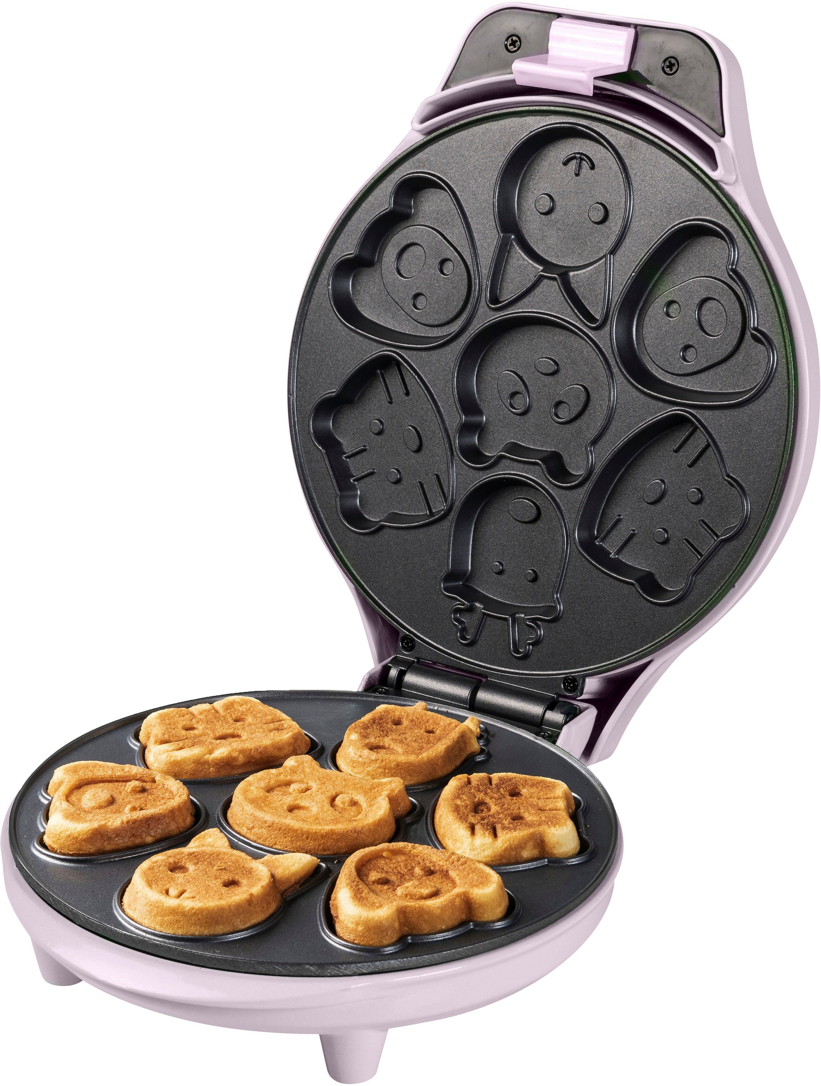 bestron Wafelijzer AAW700 voor mini-wafelkoekjes met achterlamp en antiaanbaklaag