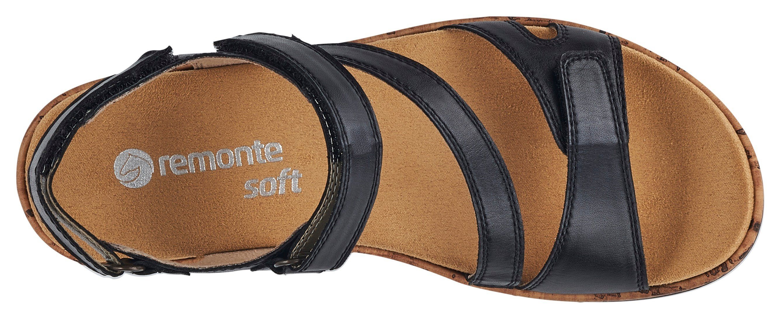 Remonte Sandalen zomerschoen, sandaal, sleehak, in sportieve look