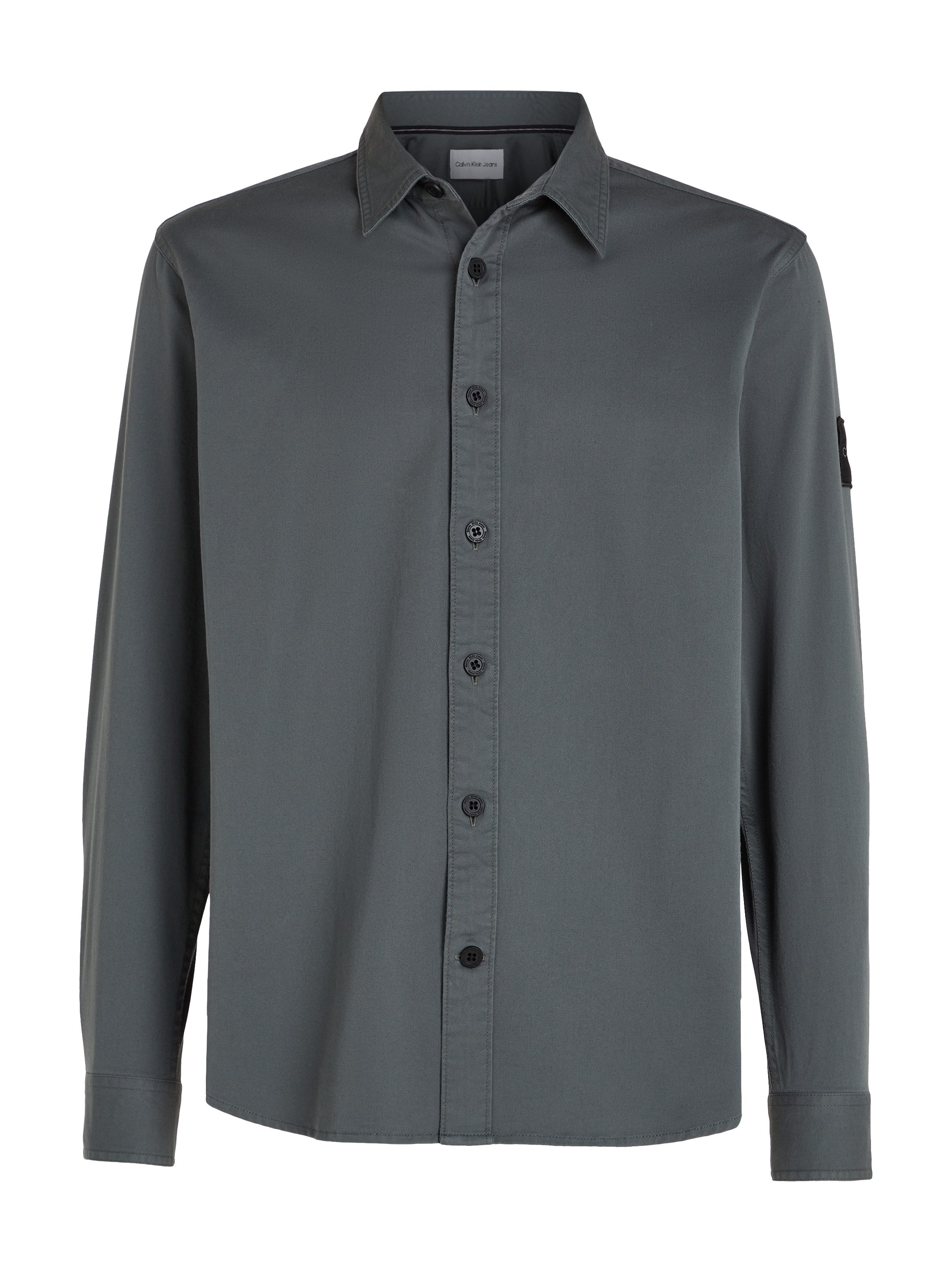 Calvin Klein Overhemd met lange mouwen MONOLOGO BADGE RELAXED SHIRT