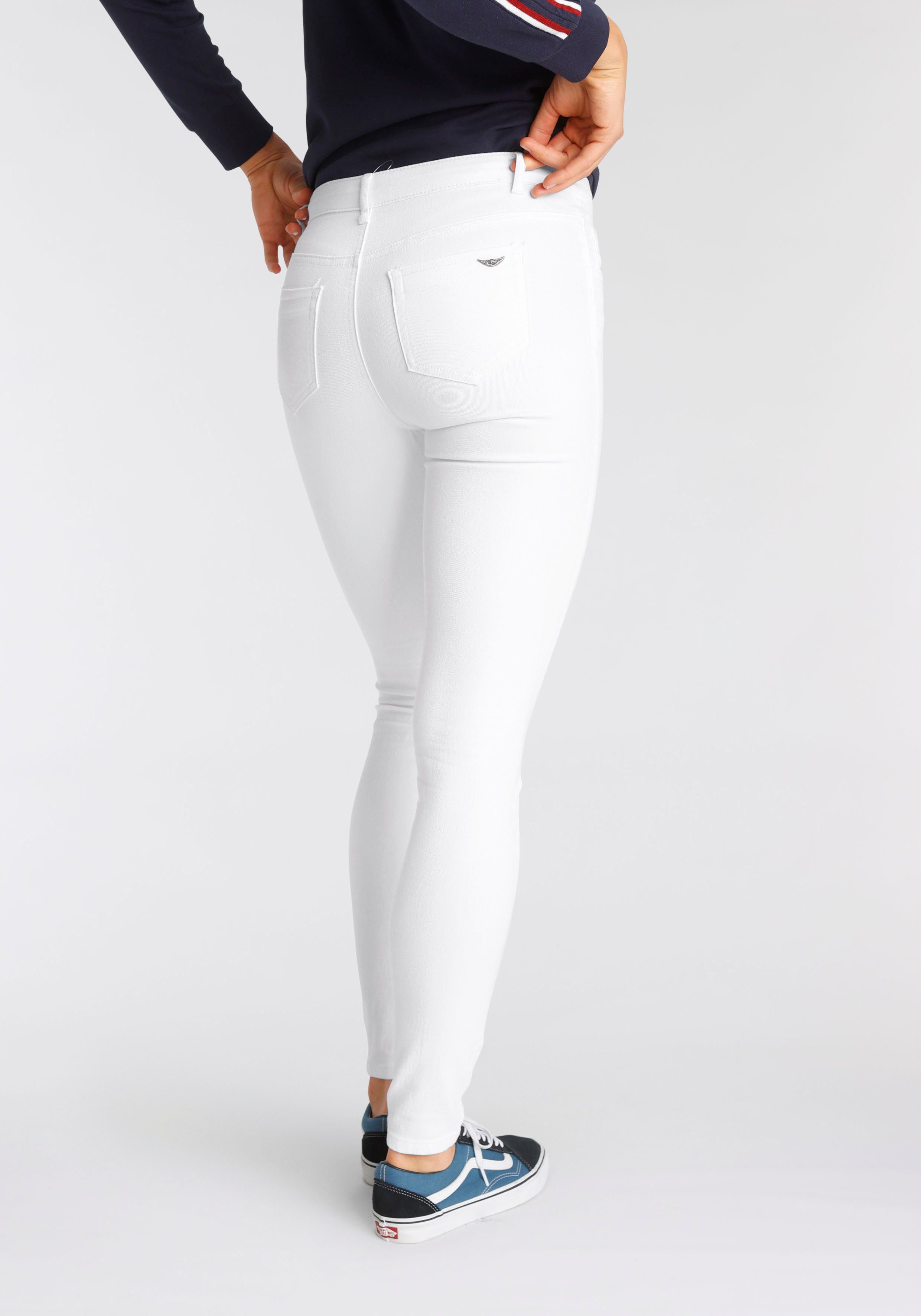 Arizona Skinny fit jeans Ultra Stretch extra-strakke been verloop, normale taille, met steekzakken