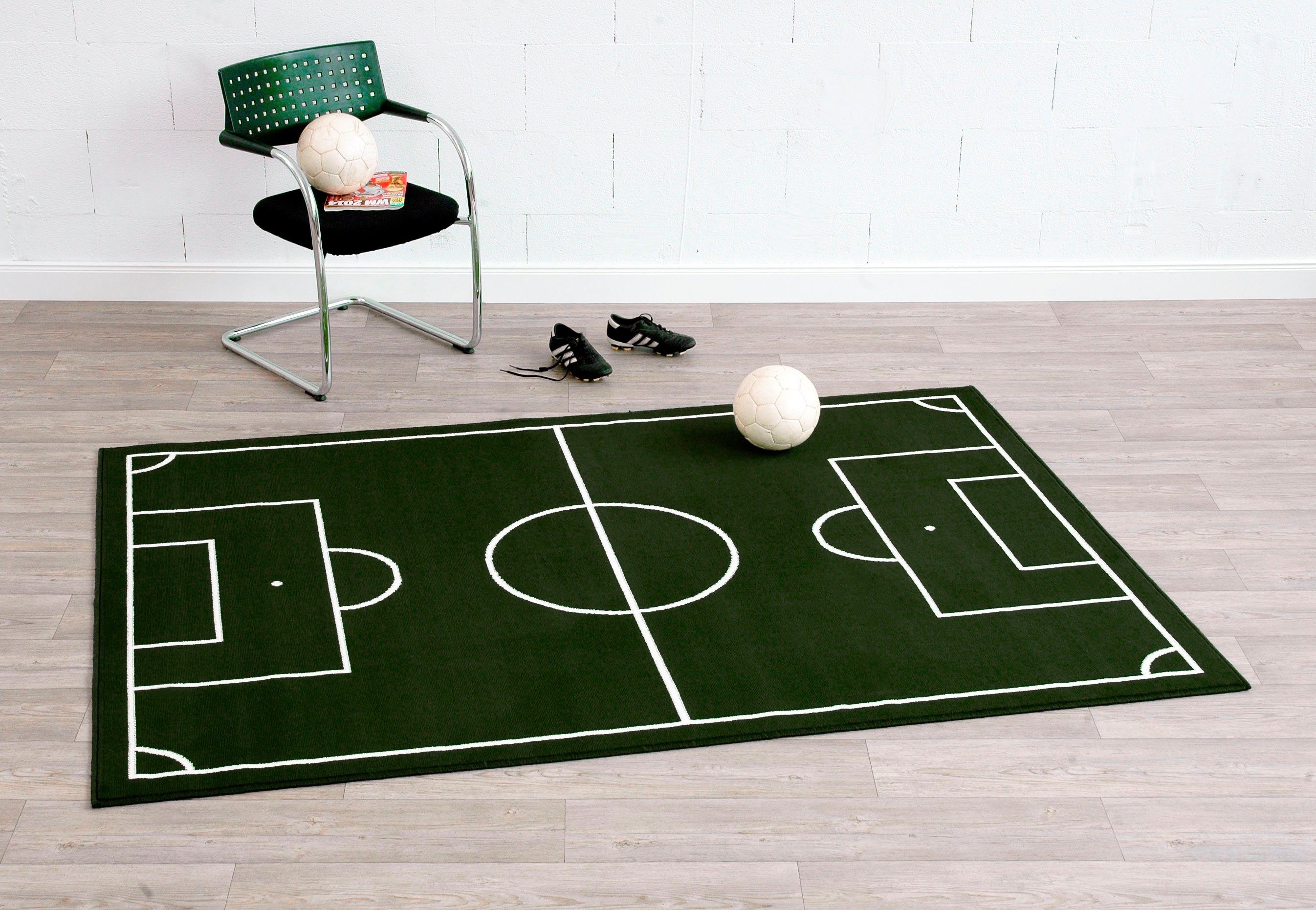HANSE Home Vloerkleed voor de kinderkamer Voetbal, speeltapijt nu bestellen | OTTO