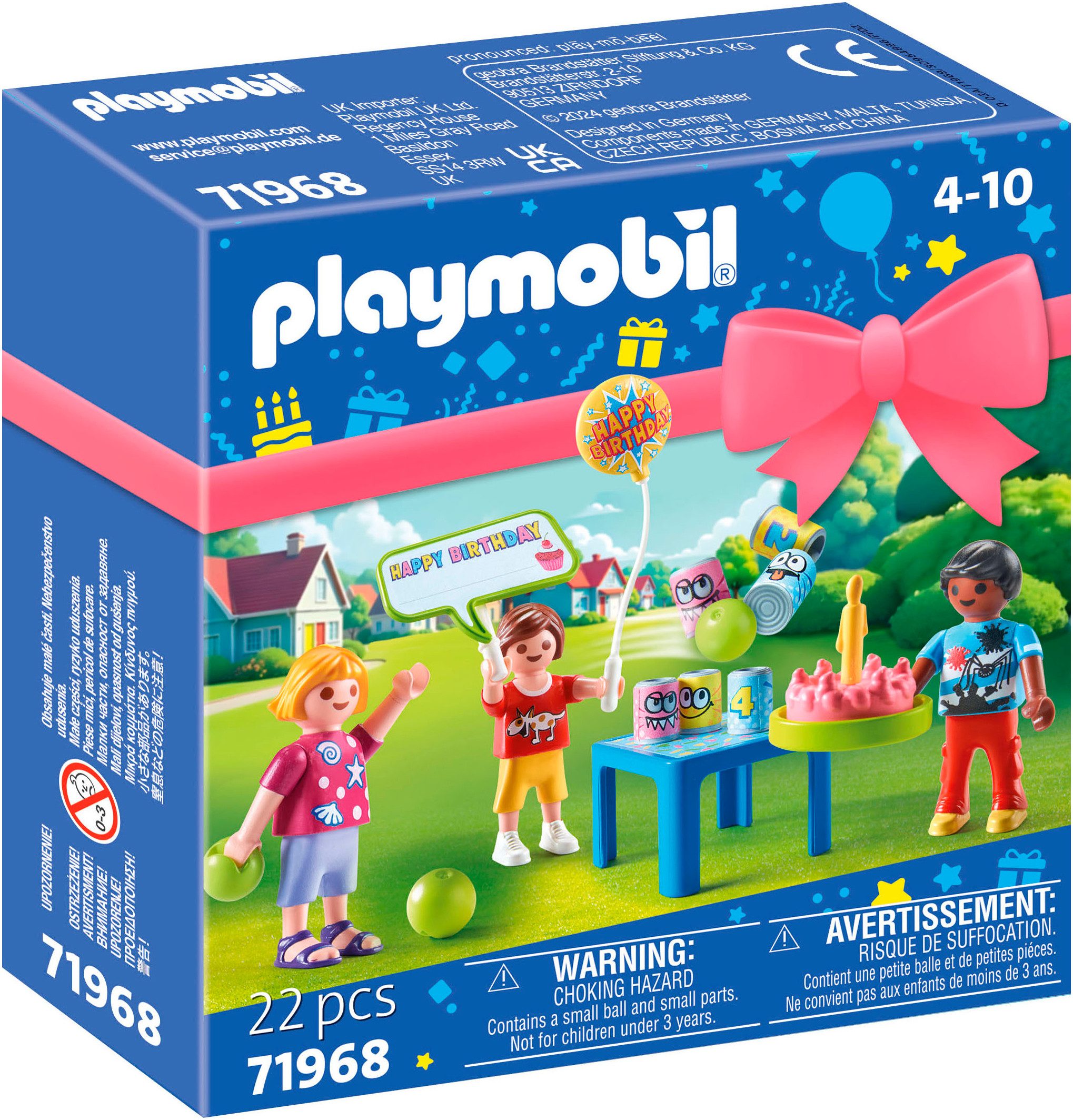 Playmobil® Constructie-speelset Kinder Geburtstagsparty (71968), Playmobil Gift Set (22-delig)