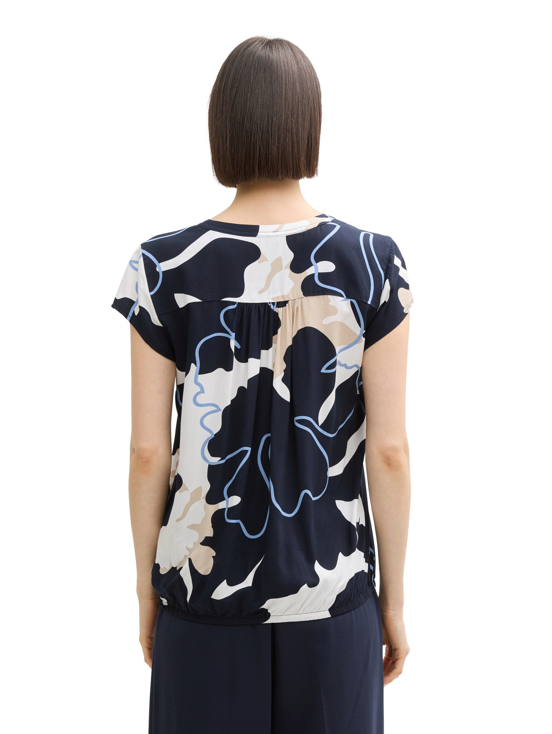 Tom Tailor Blouse met korte mouwen met grafisch patroon