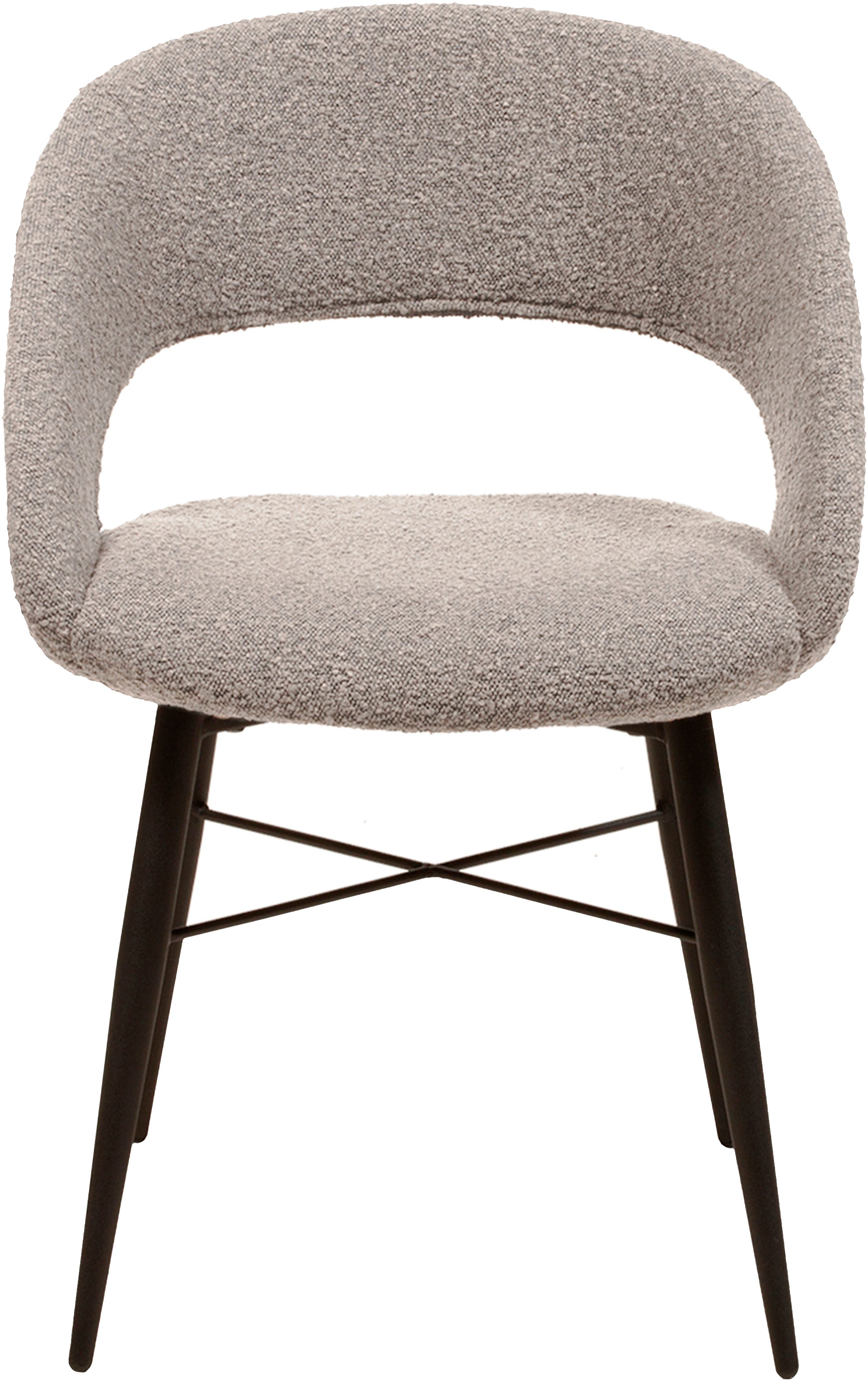 OMG Design Eetkamerstoel Marley met modern cut-out, bouclé bekleding (set)