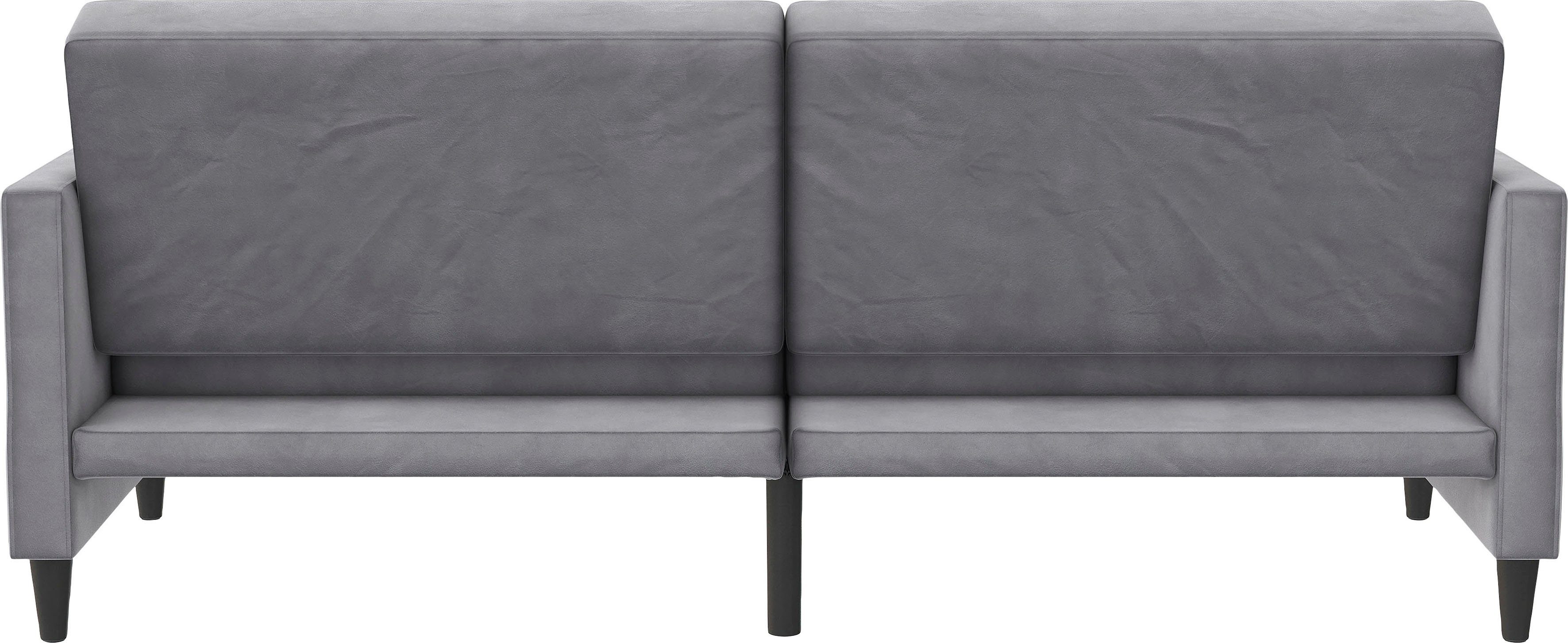 Dorel Home 3-zitsbank Hartford II Slaapfunctie, rugleuning 2-delig, 3-voudig verstelbaar, zithoogte 43 cm