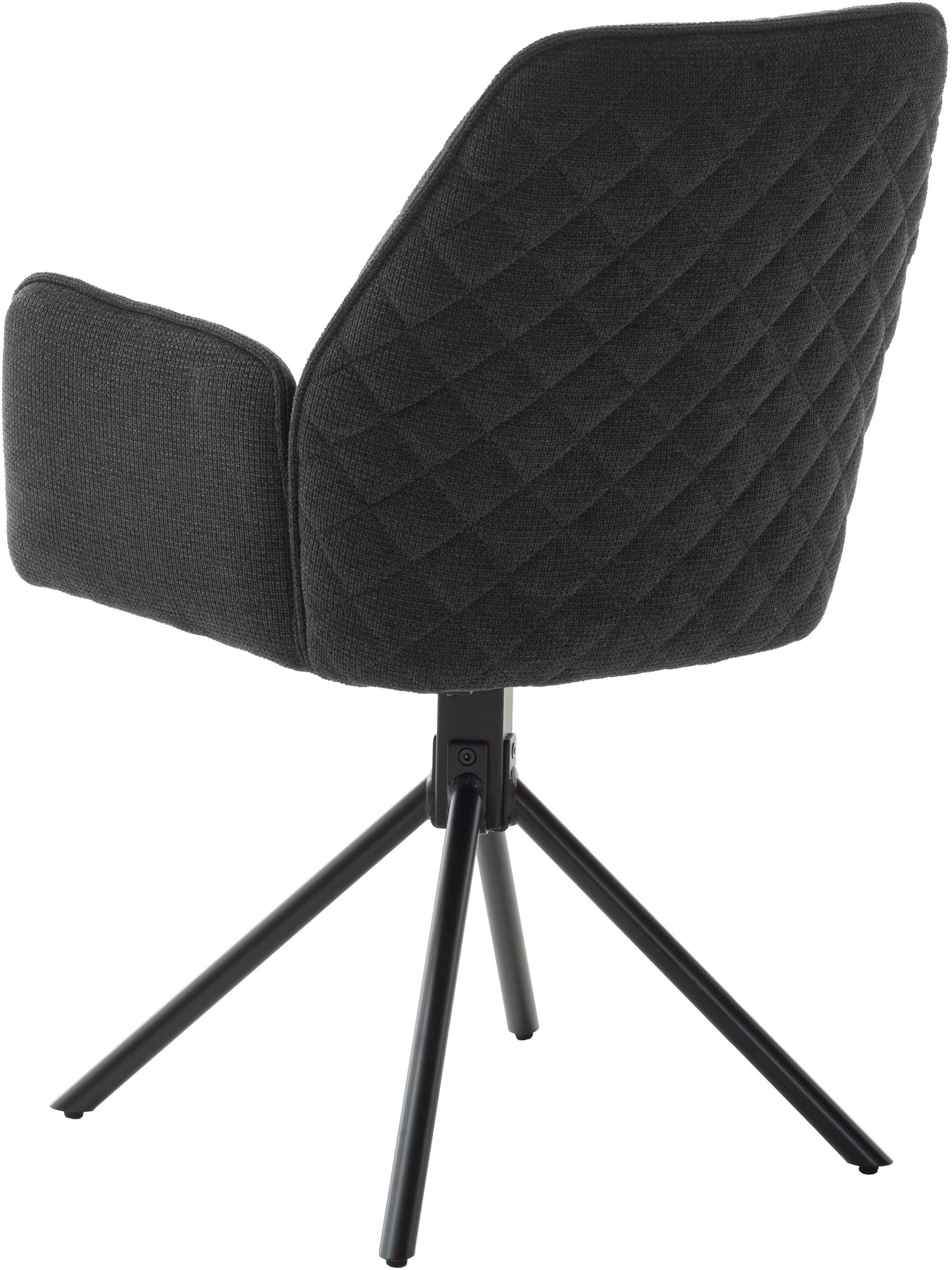 MCA furniture Eetkamerstoel ACANDI (2-pack), draaibaar 180°, zithoogte ca. 50 cm, belastbaarheid 120 kg