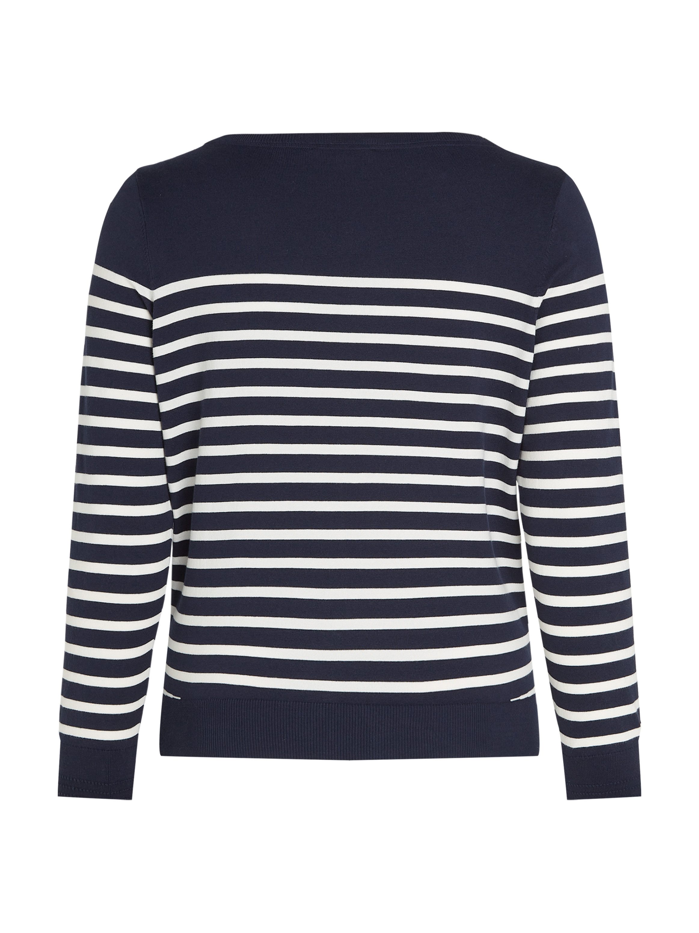 Tommy Hilfiger Curve Gebreide trui CRV CO JERSEY STITCH LS B-NK SWT