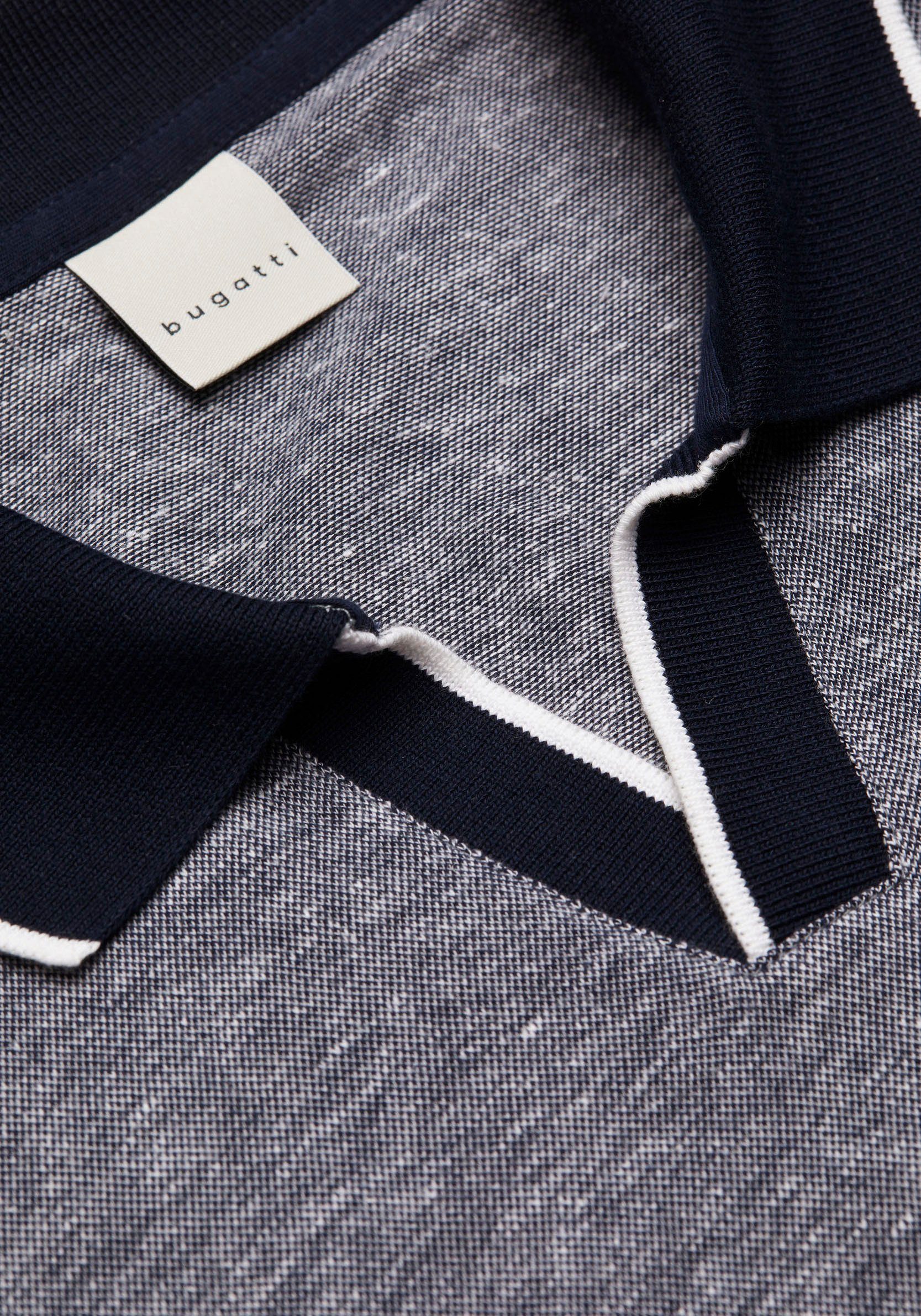 Bugatti Poloshirt in 2-tone-look