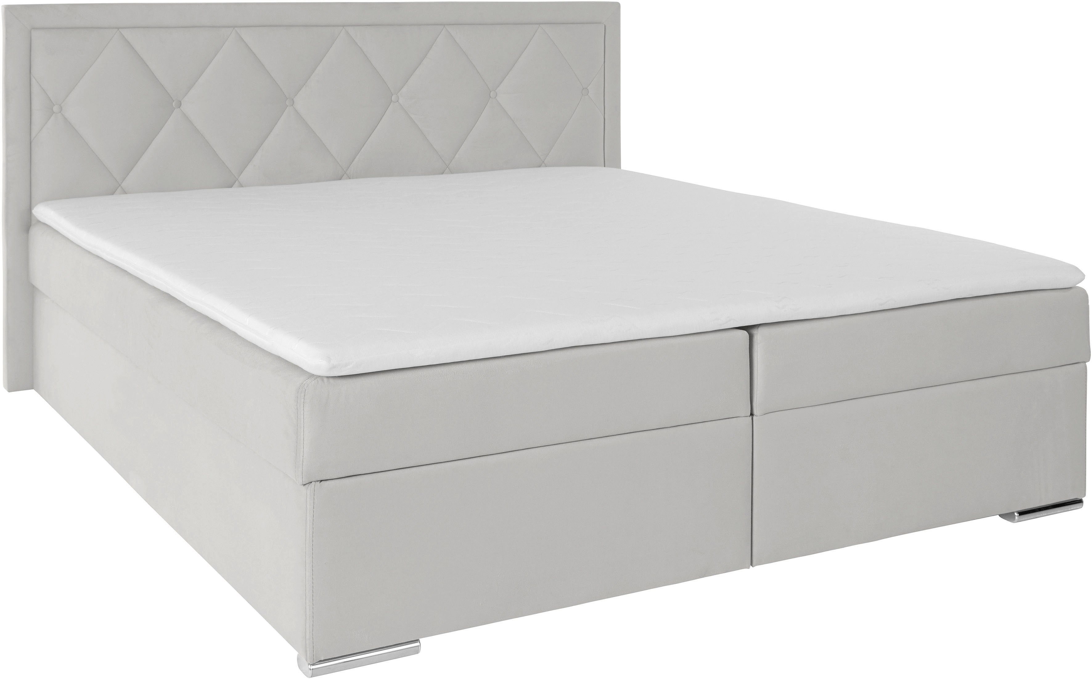 Leonique Boxspring Alfie, bestseller, optioneel met bedlade met capitonnage in het hoofdbord, h2, h3 en h4 ter keuze