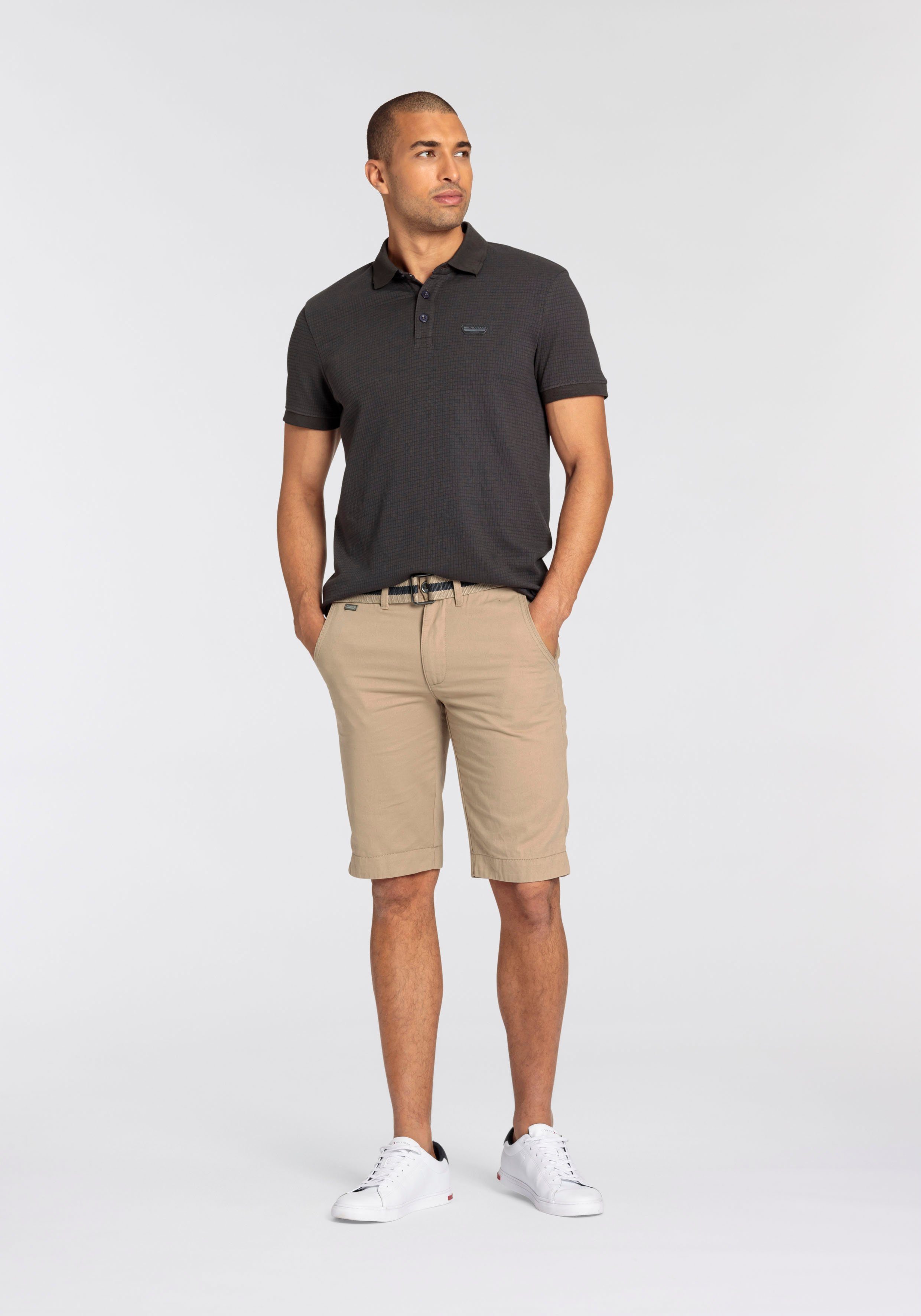 Bruno Banani Poloshirt met bijzondere materiaalsstructuur