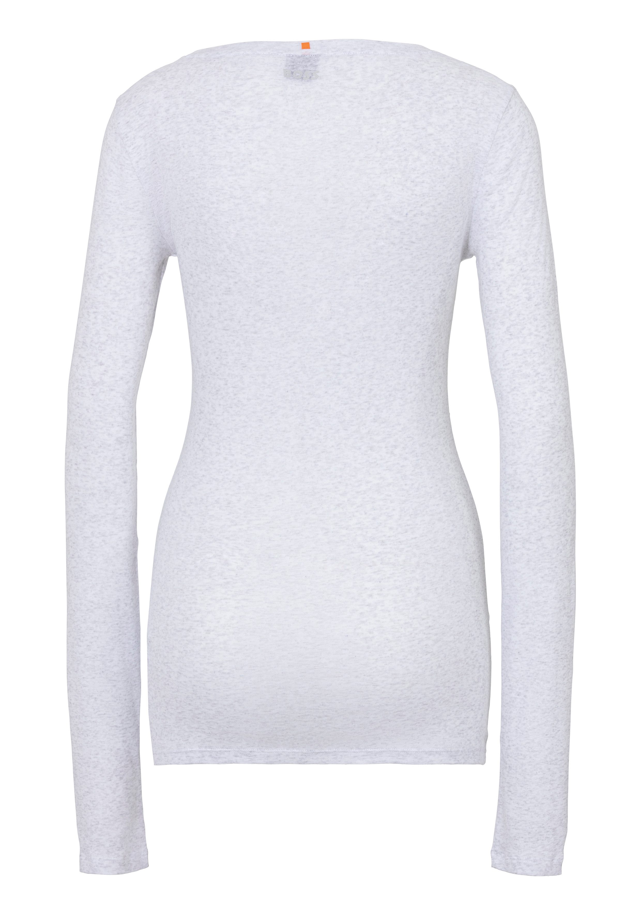 Boss Orange Shirt met lange mouwen met diepe hals