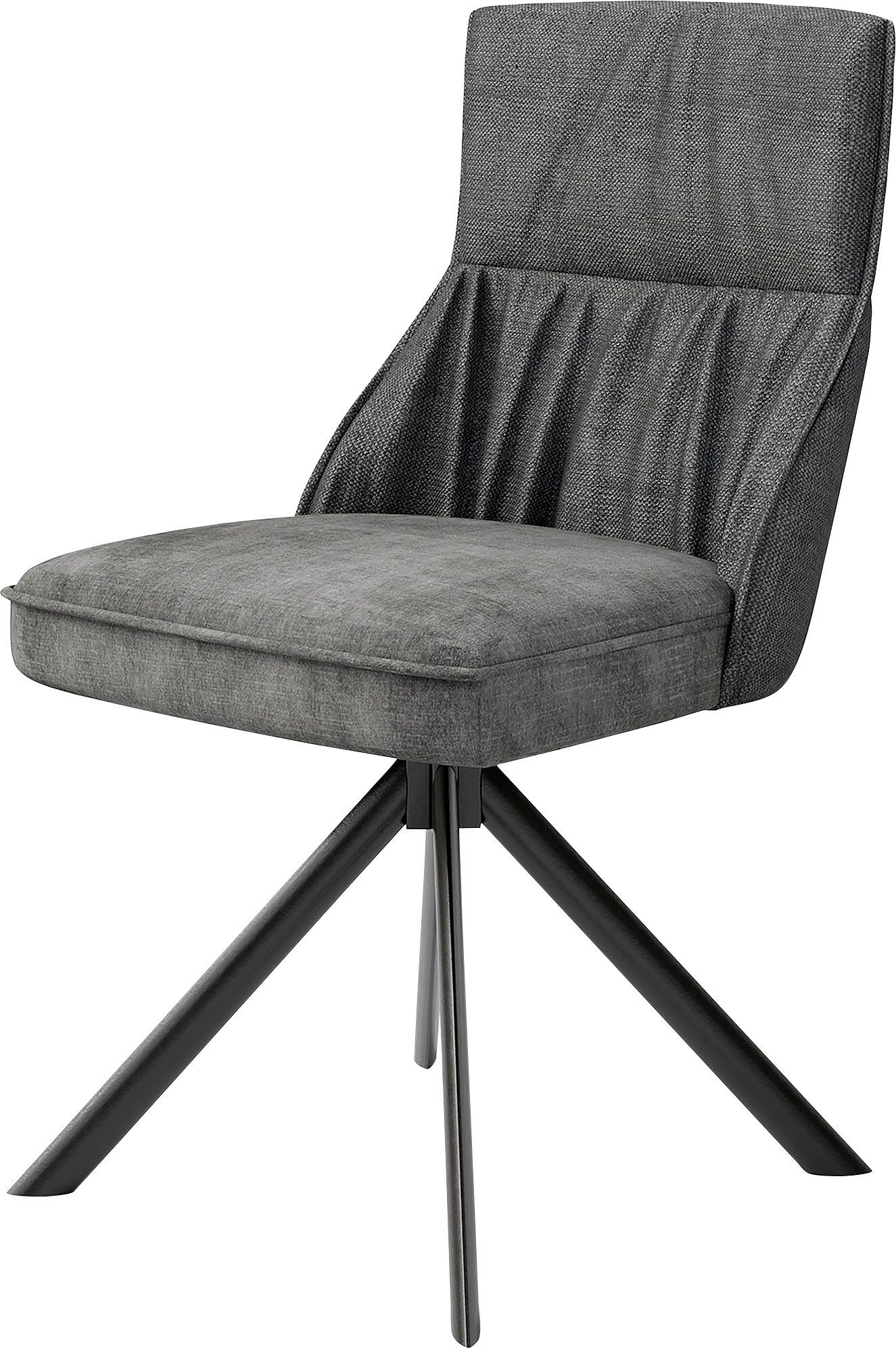byLIVING Eetkamerstoel California set van 2, met pocketveringskern, 180° draaibaar met return-functie (set, 2 stuks)