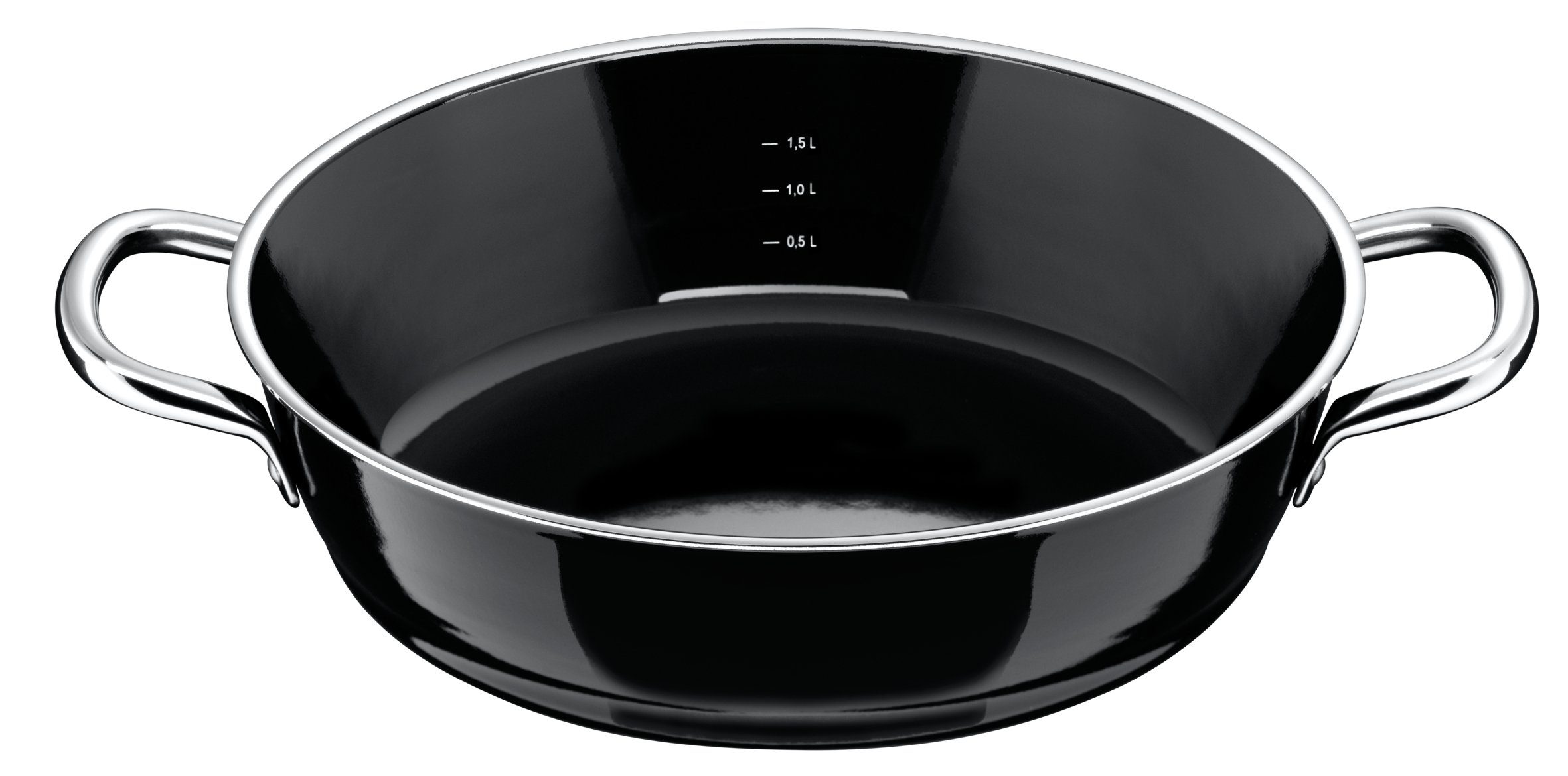 Silit Hapjespan Professional B+S koekenpan krast- / slijtvast, geschikt voor alle soorten fornuizen, made in germany (1-delig) hapjespannen zwart