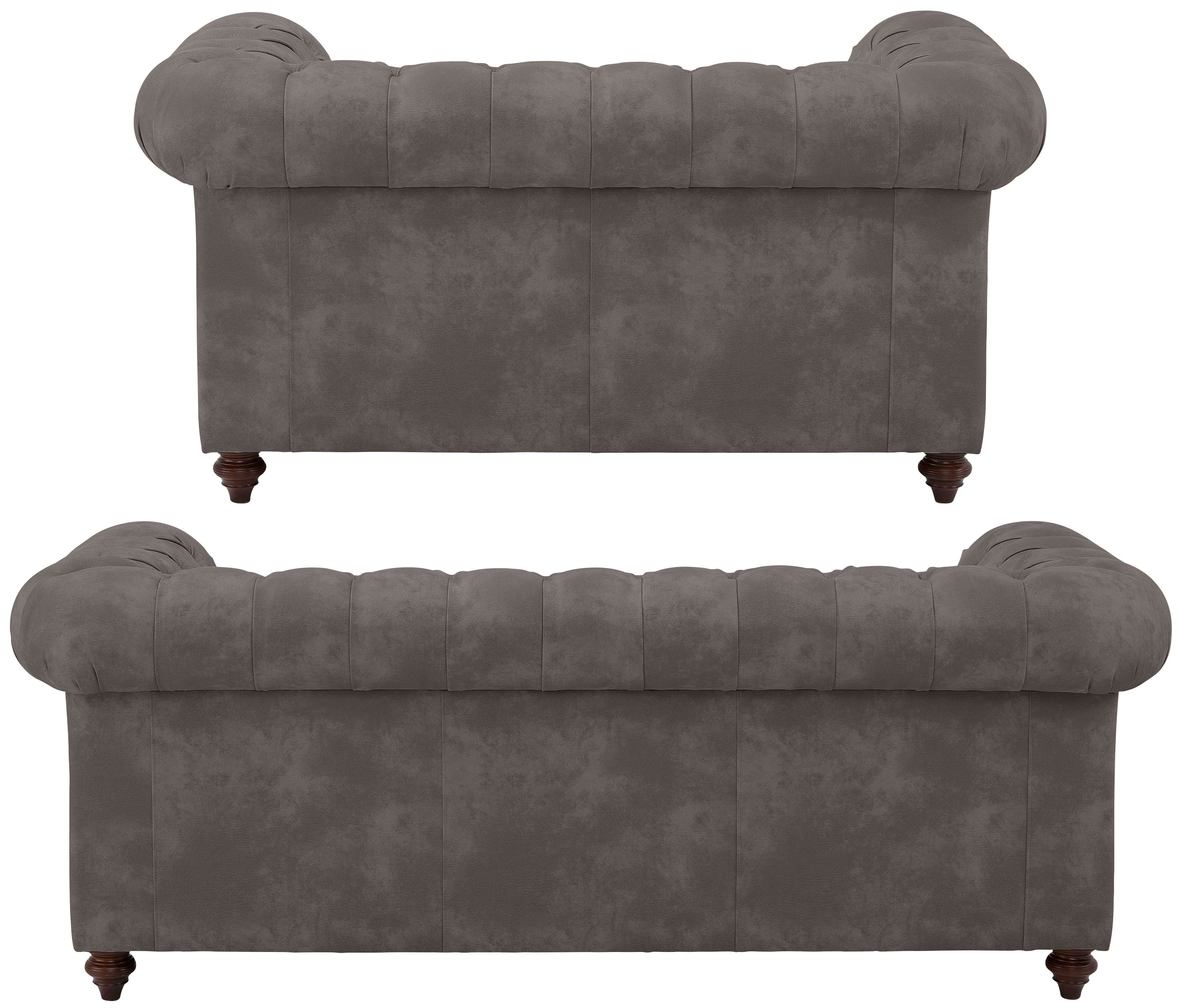 Home affaire Zithoek CHESTERFIELD hoogwaardige knoopdetails, bestaande uit 2- en 3-zitsbank (2-delig)